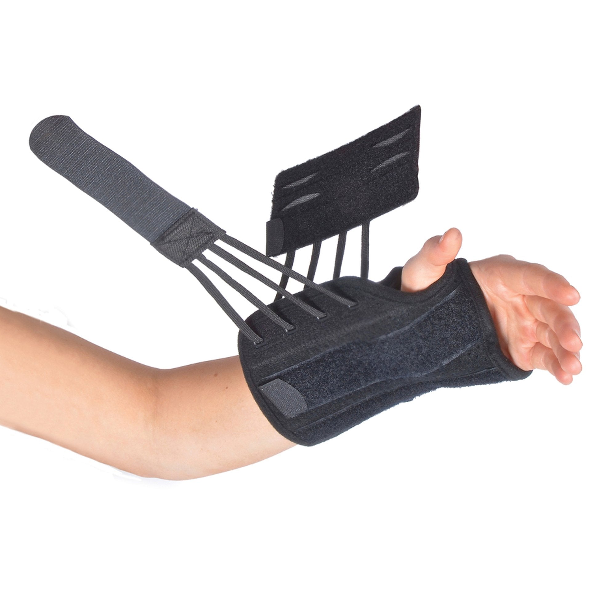 Wrist Brace Tiny Titan® Aluminum / Felt / Nylon Left Hand Black One Size Fits Most - image 2