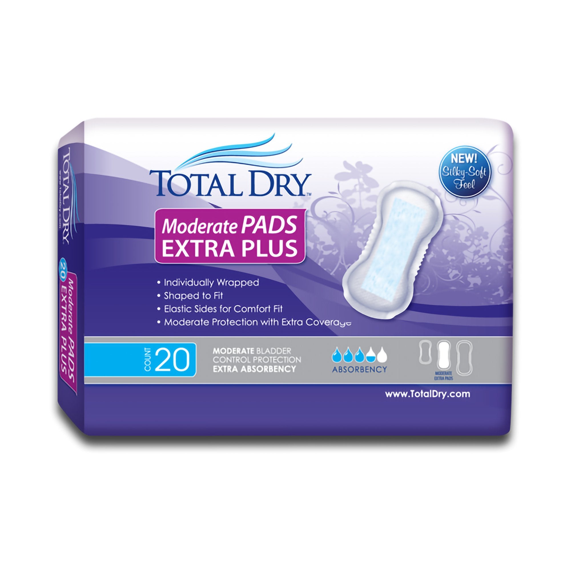 TotalDry™ Moderate Extra Bladder Control Pad, 13¾-Inch Length