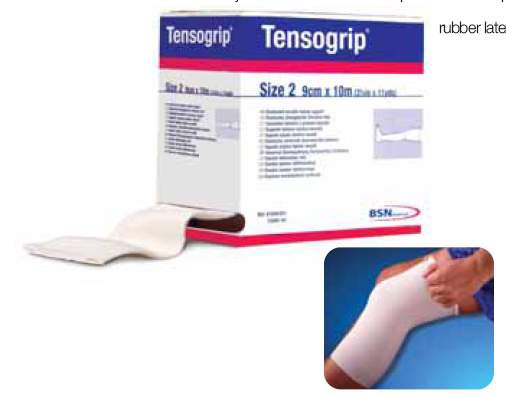Elastic Tubular Support Bandage Tensogrip® 3 Inch X 11 Yard Small Knee / Medium Ankle / Large Arm Pull On Beige NonSterile Size D Standard Compression