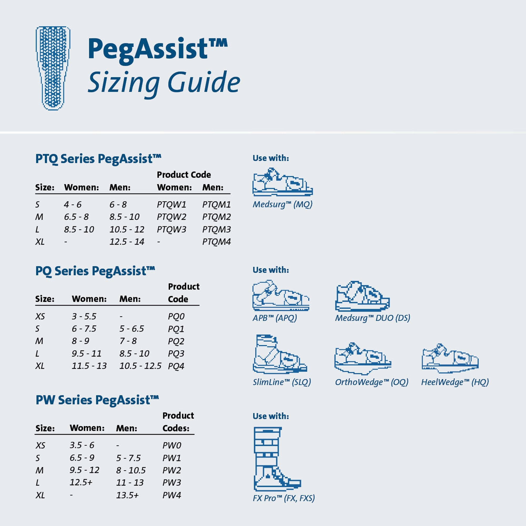 Insole Peg Assist™ Removable Peg EVA / Foam / Poron Cover Men 8.5 to 10 Blue - image 2