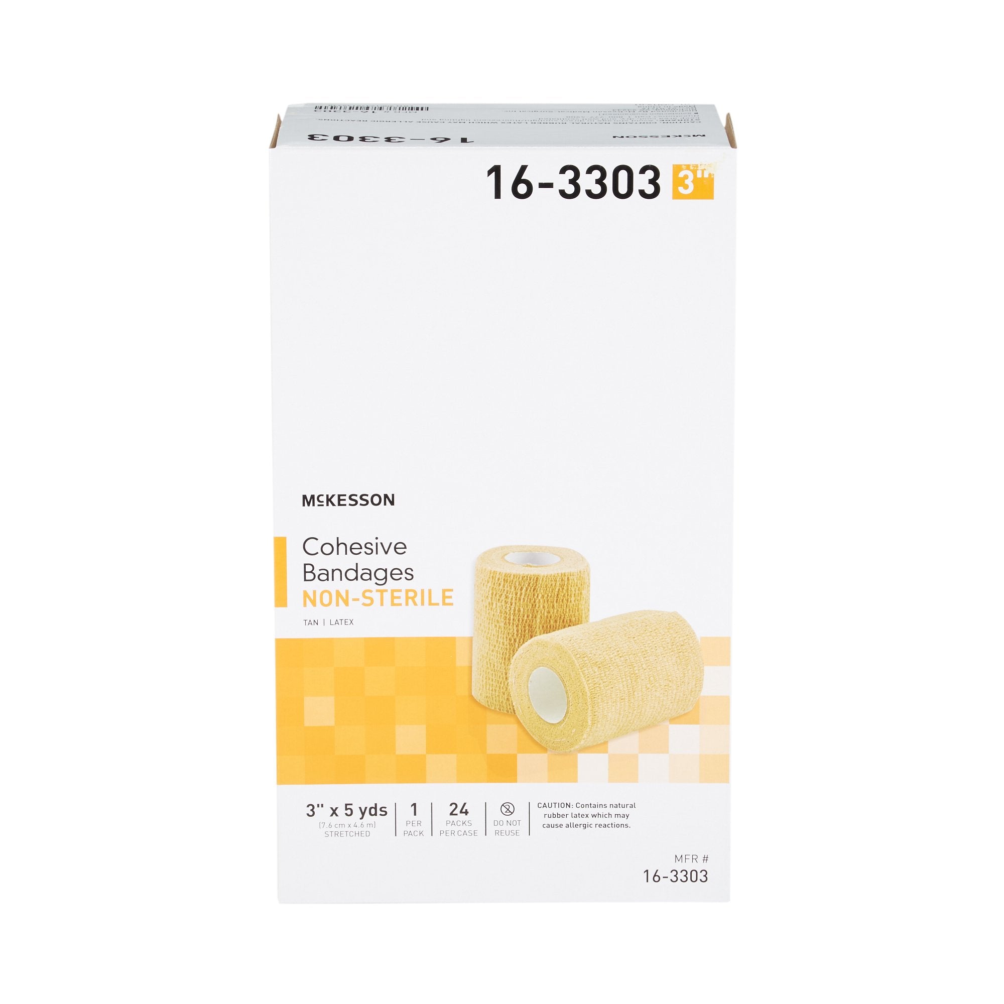 Cohesive Bandage McKesson 3 Inch X 5 Yard Self-adherent Closure Tan NonSterile Standard Compression - image 6