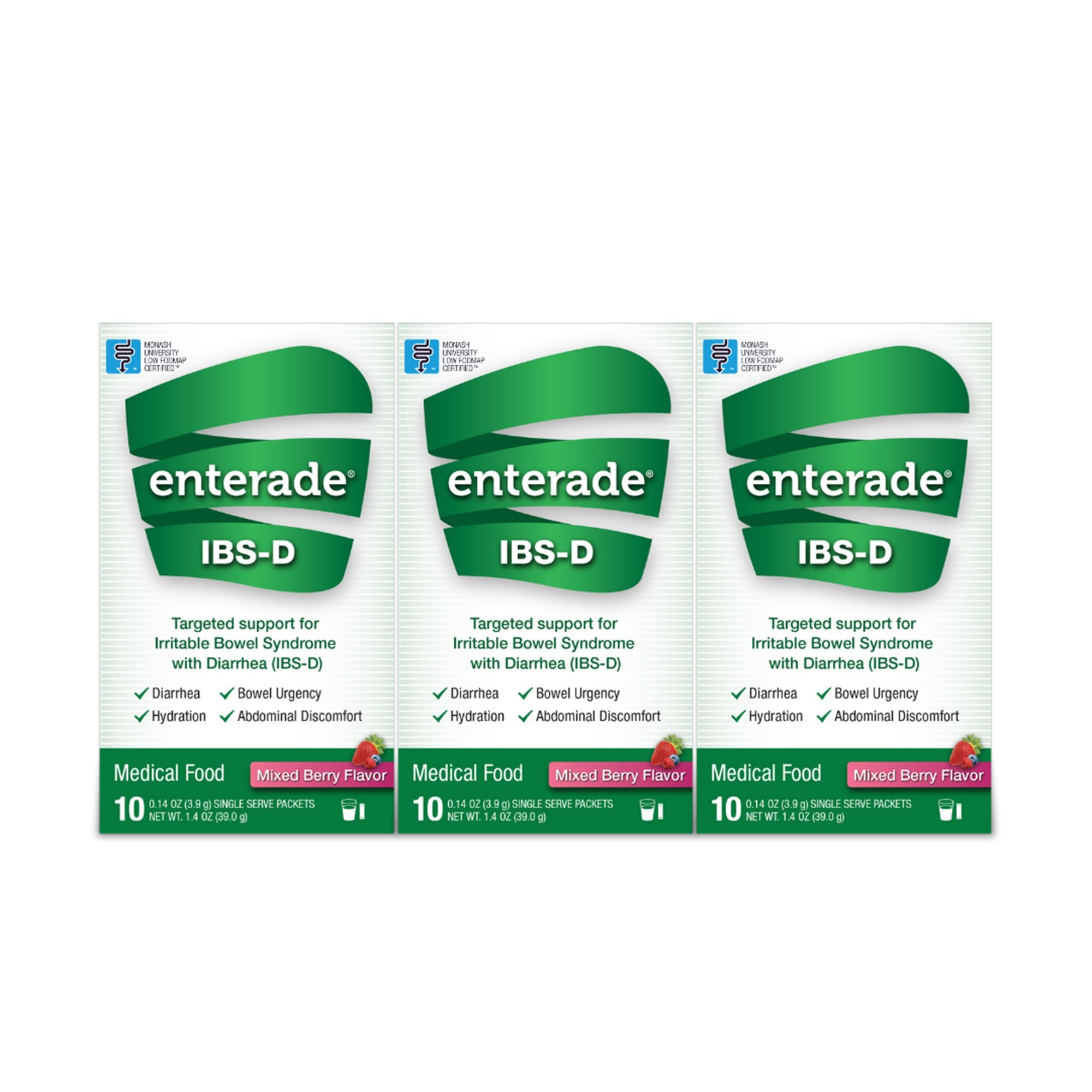 Oral Supplement enterade® IBS-D Mixed Berry Flavor Powder 0.14 oz. Individual Packet - image 5