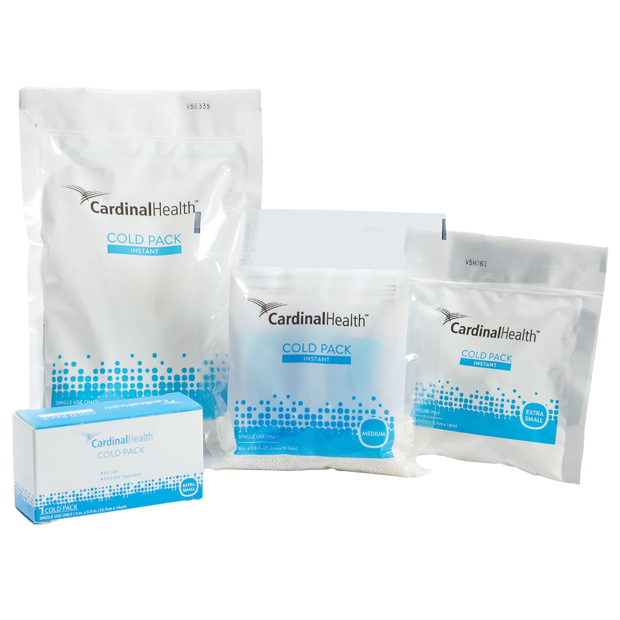 Instant Cold Pack Cardinal Health™ Non-Sweat General Purpose Small 4-1/2 X 9 Inch Plastic / Ammonium Nitrate / Water Disposable