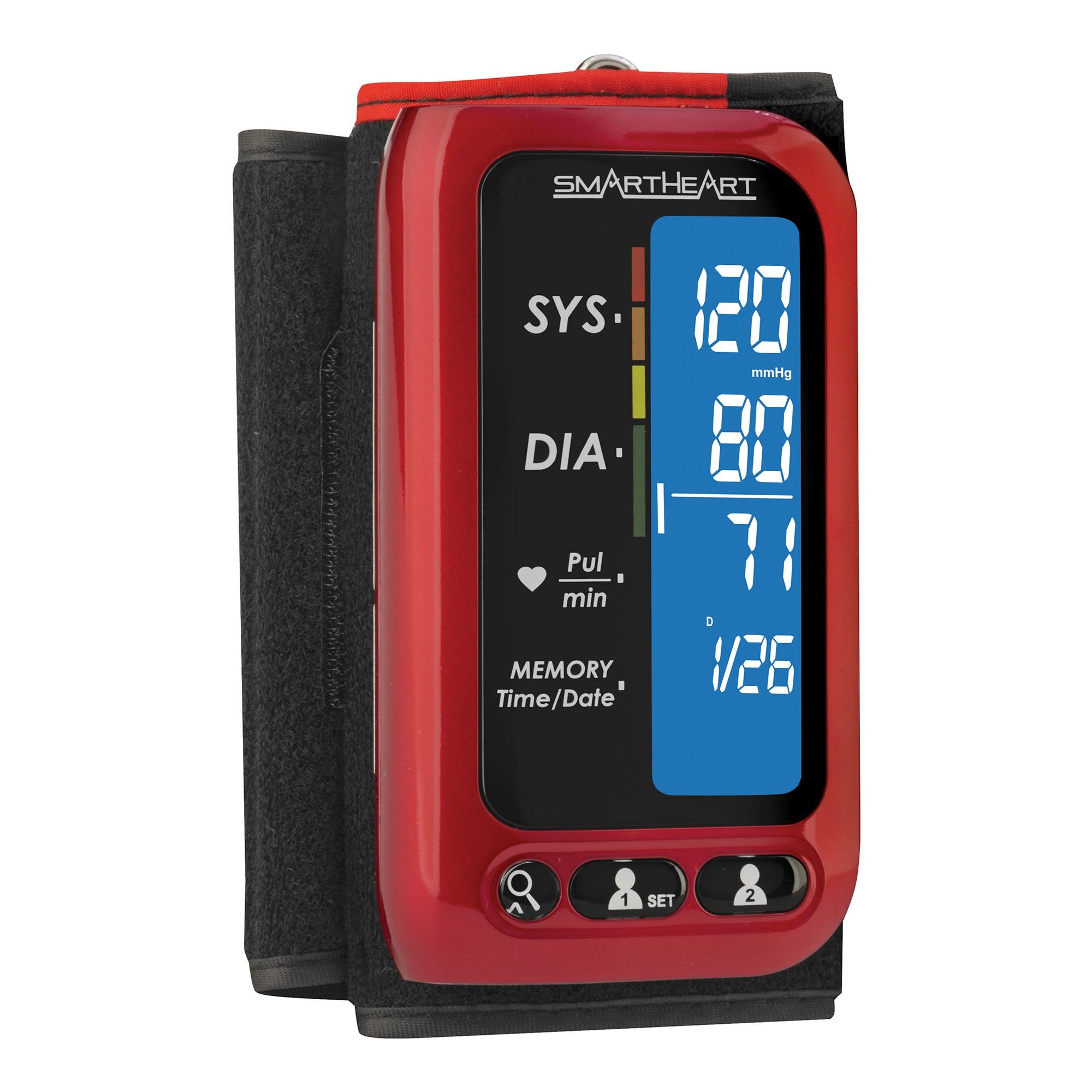 Home Automatic Digital Blood Pressure Monitor Smartheart Adult Cuff Nylon Cuff 22 to 42 cm Desk Model - image 3