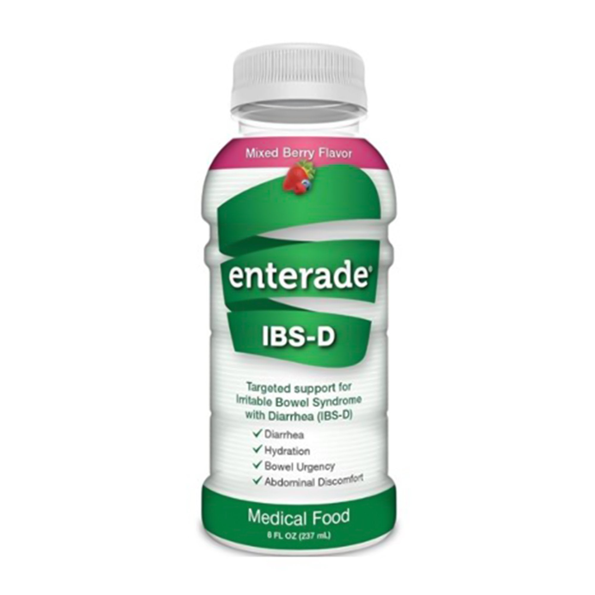 Oral Supplement enterade® IBS-D Mixed Berry Flavor Liquid 8 oz. Bottle