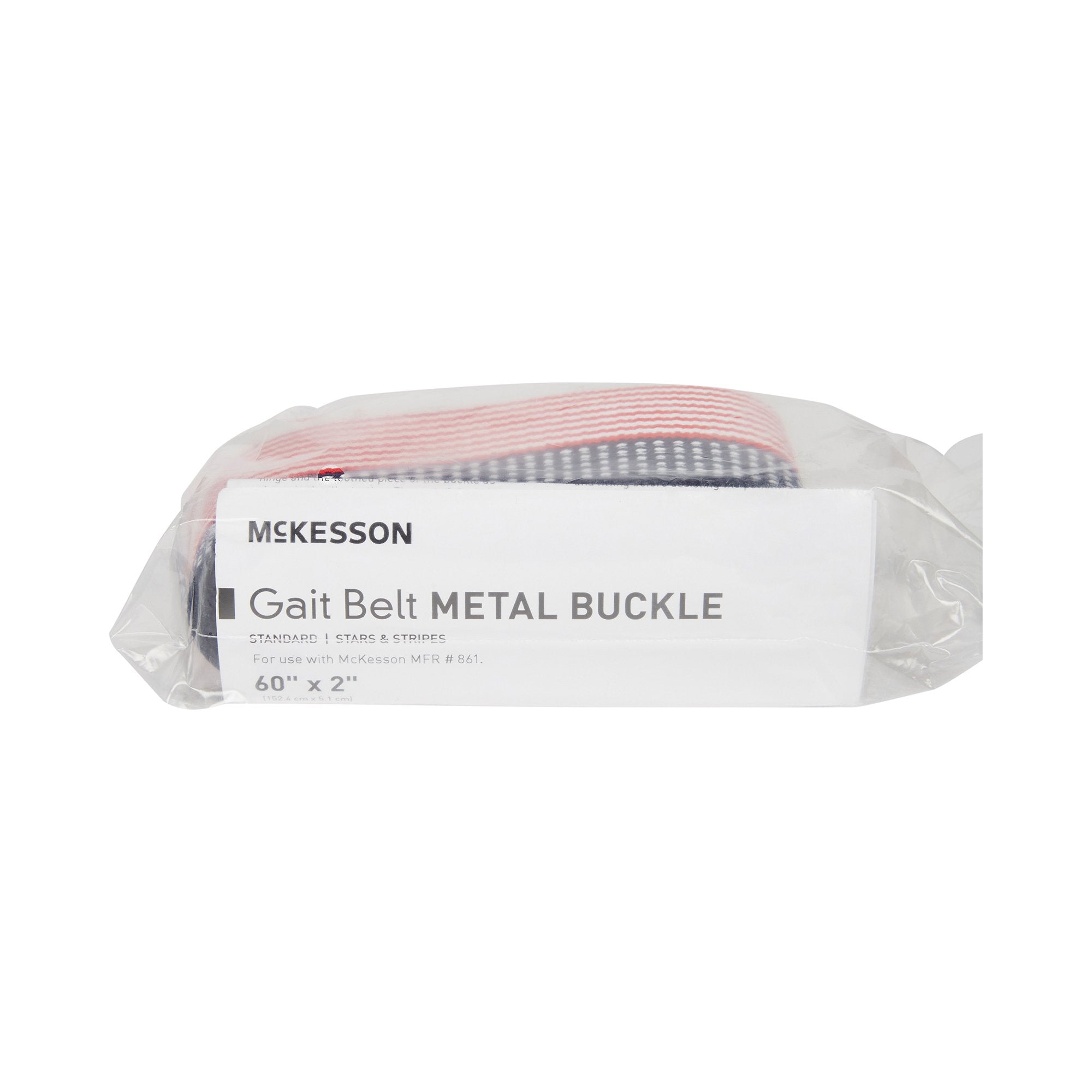 Gait Belt McKesson 60 Inch Length Stars and Stripes Design Polyester - image 2