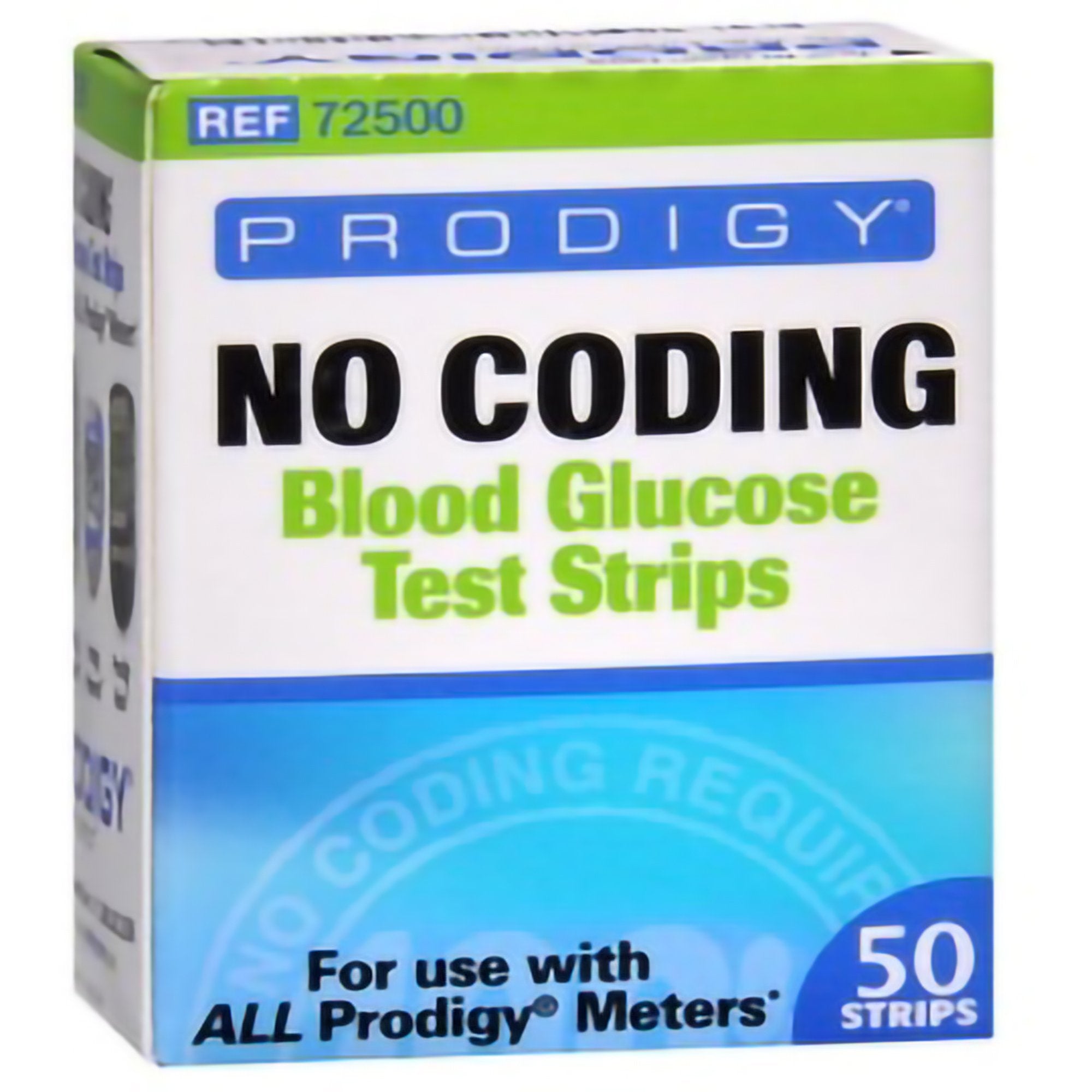 Blood Glucose Test Strips Prodigy® 50 Strips per Pack For All Prodigy® Meters