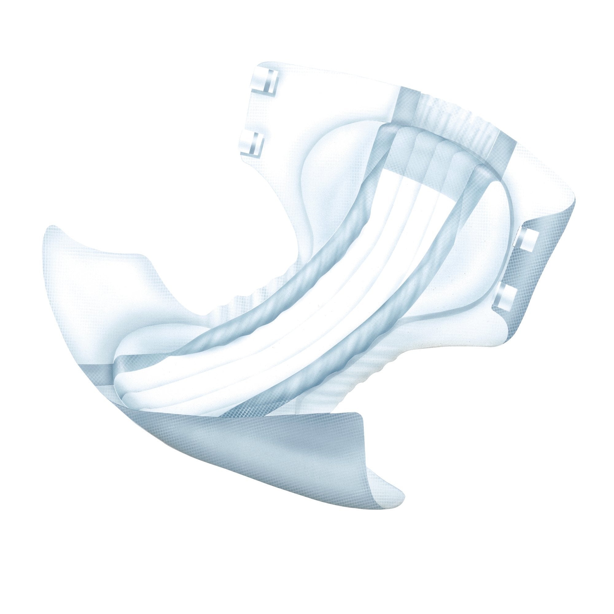 Incontinence Brief Abena® Delta-Form Adult Medium Unisex Disposable Moderate Absorbency - image 2