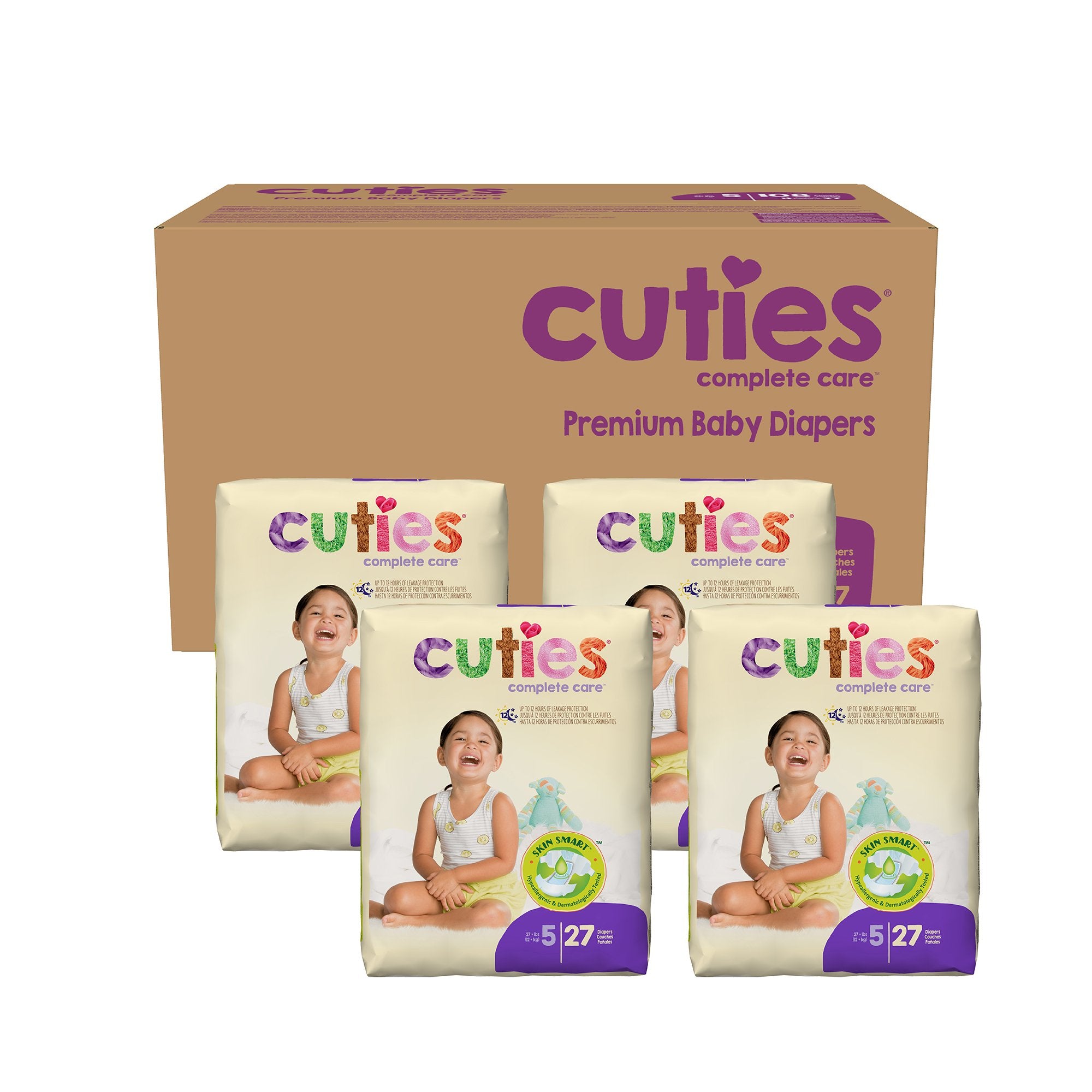 Unisex Baby Diaper Cuties® Complete Care Size 5 Disposable Heavy Absorbency - image 4