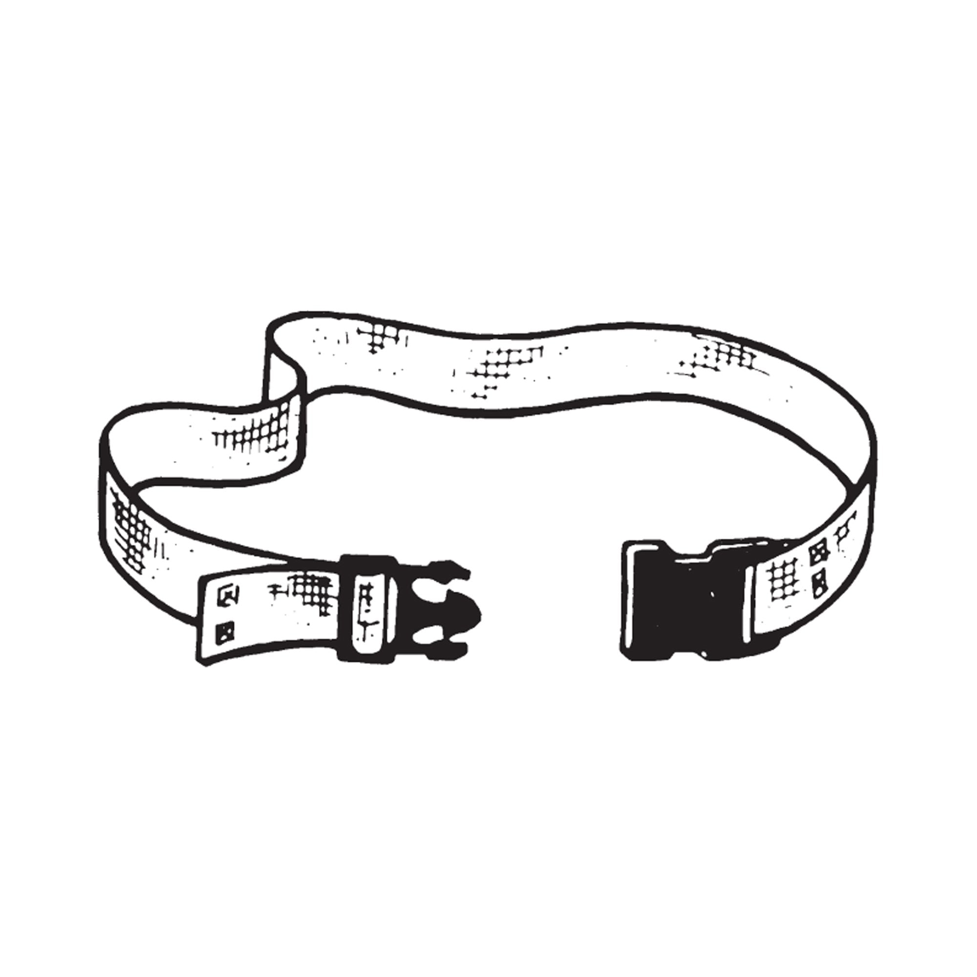 Gait Belt SkiL-Care™ PathoShield 60 Inch Length Stars and Stripes Design Plastic Coated Webbing - image 3