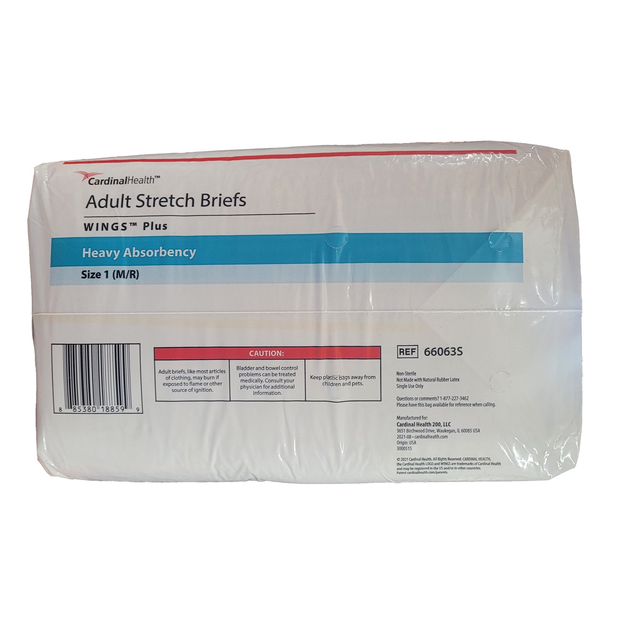 Incontinence Brief Wings™ Plus Adult Size 1 Unisex Disposable Heavy Absorbency - image 6