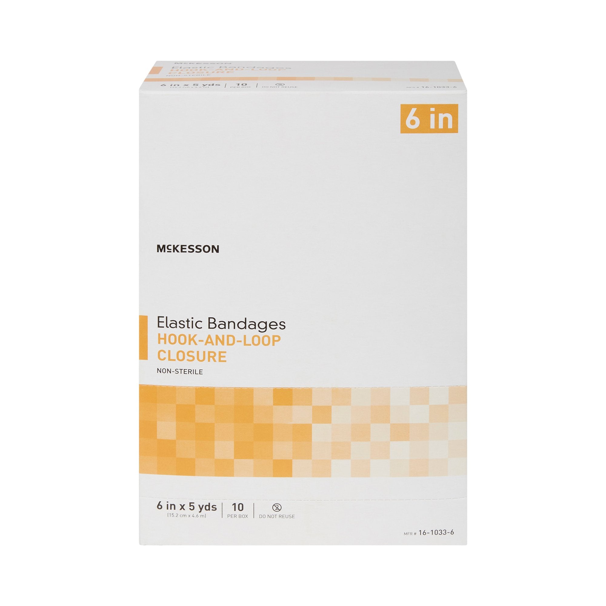 Elastic Bandage McKesson 6 Inch X 5 Yard Single Hook and Loop Closure Tan NonSterile Standard Compression - image 6