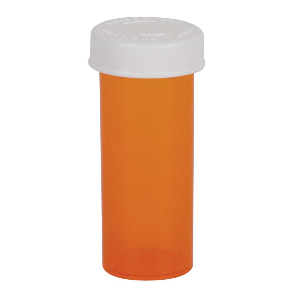 Ezy Dose® Push & Turn Amber Prescription Vial, 30 Dram Capacity
