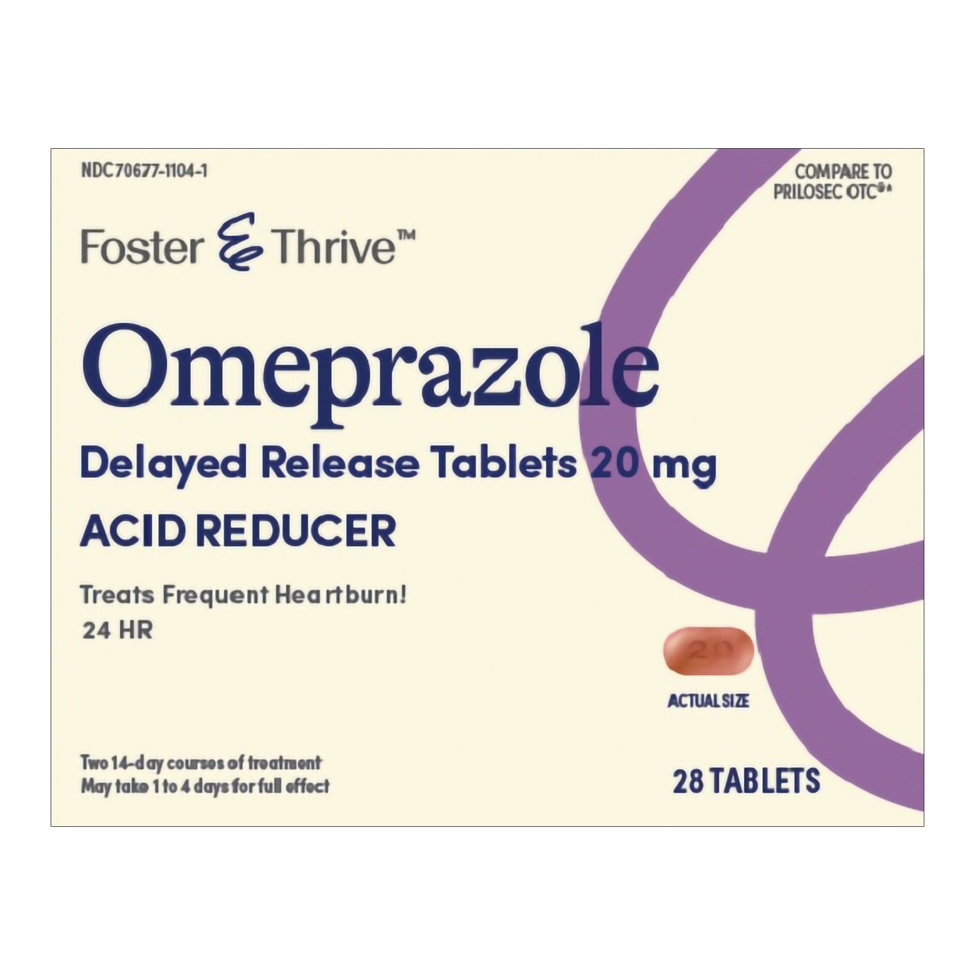 Foster & Thrive™ Omeprazole 20 mg Delayed Release Tablets