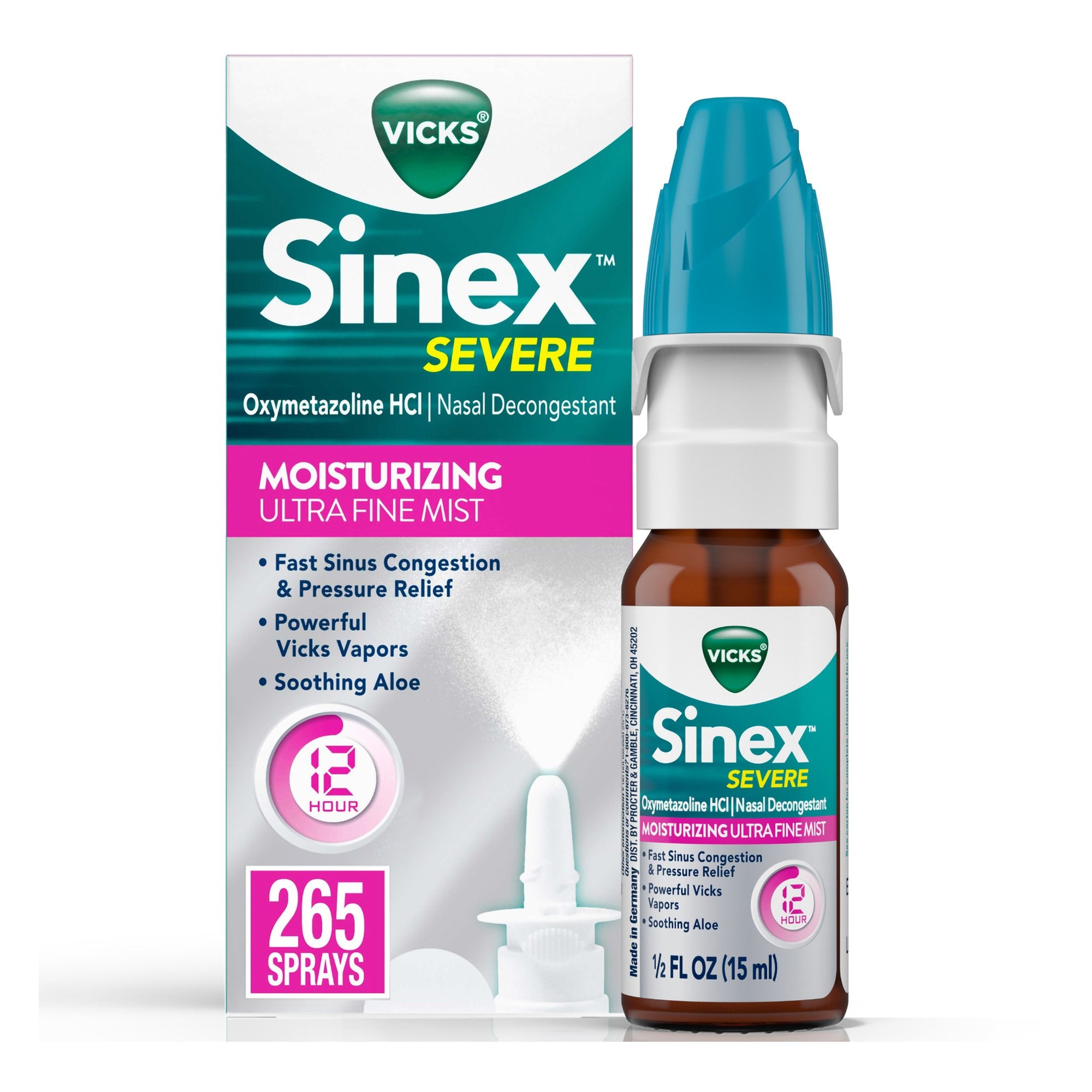 Vicks Sinex™ Severe Nasal Decongestant Moisturizing Spray