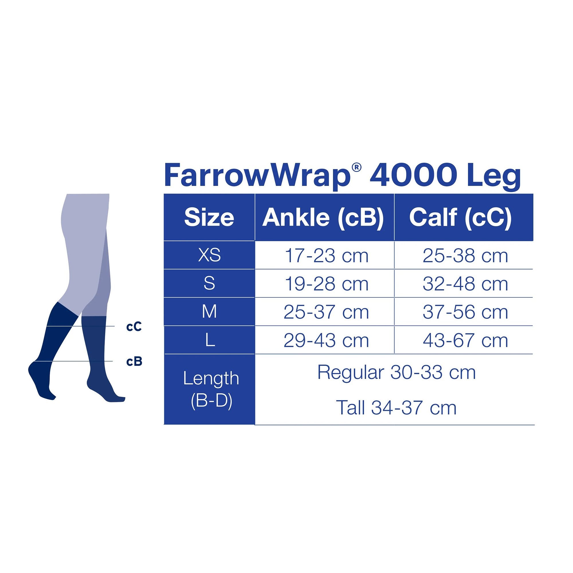 Compression Wrap Jobst® FarrowWrap® 4000 Medium / Regular Black Leg - image 2
