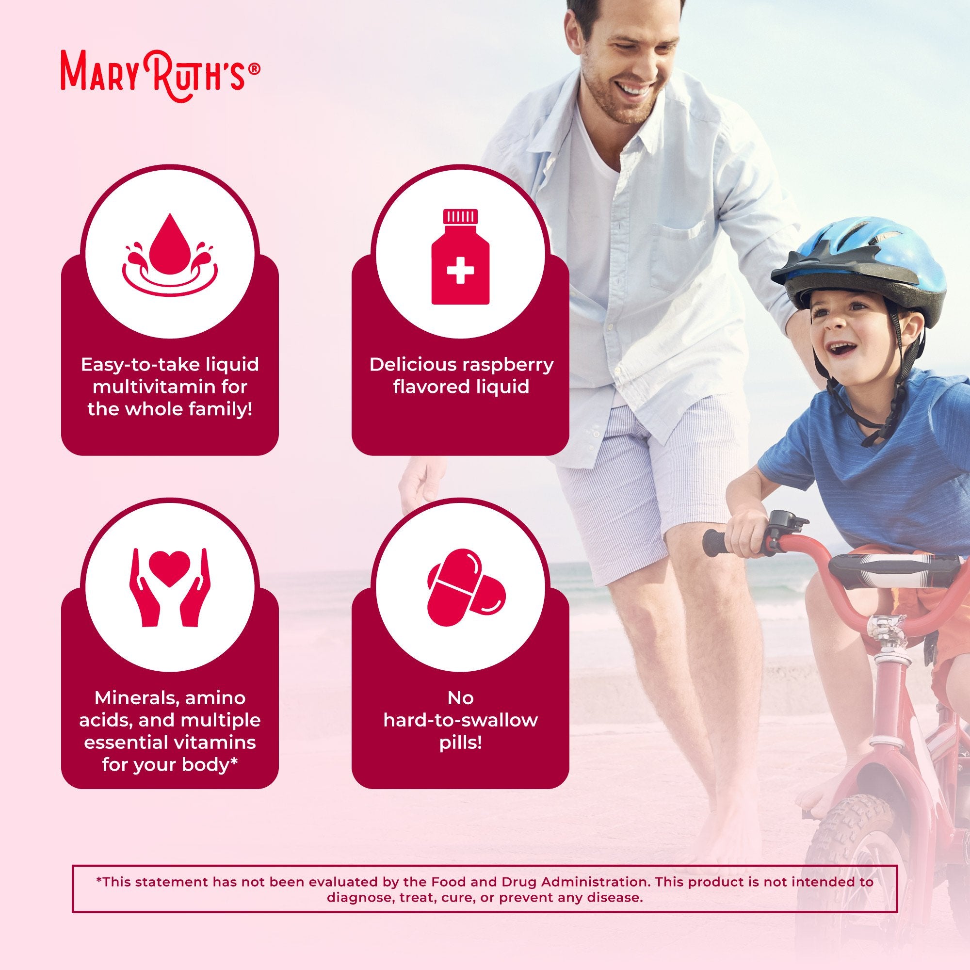 Dietary Supplement Mary Ruth's® Liquid Morning Multivitamin Vitamin A / C / D / E 80 mcg - 8 mg - 1.7 mcg - 1.5 mg Strength Liquid 30 oz. Raspberry Flavor - image 8