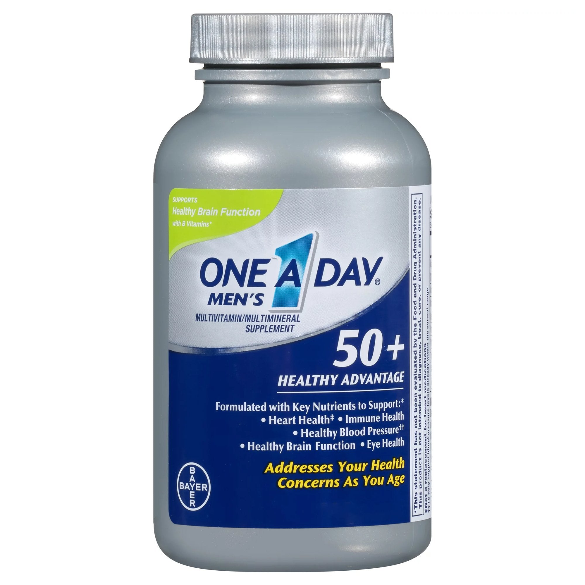 Multivitamin Supplement One A Day® Men's 50+ Healthy Advantage Vitamin A / Ascorbic Acid 3,500 IU - 120 mg Strength Tablet 65 per Bottle - image 2