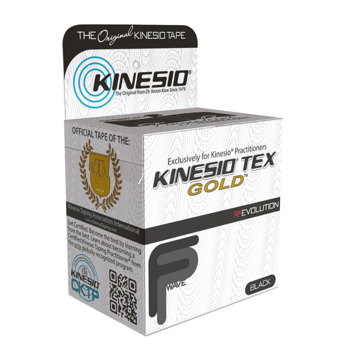 Kinesiology Tape Kinesio® Tex Gold™ FP Black 2 Inch X 5-1/2 Yard Cotton NonSterile