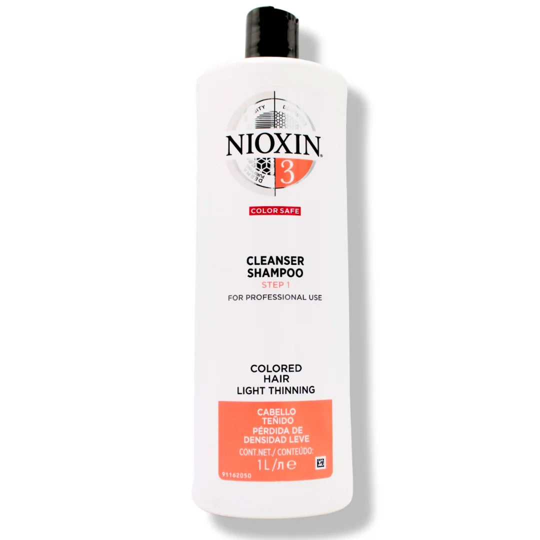 Nioxin System 3 Cleanser Shampoo, for Light Thinning Colored Hair, 33.8 Oz