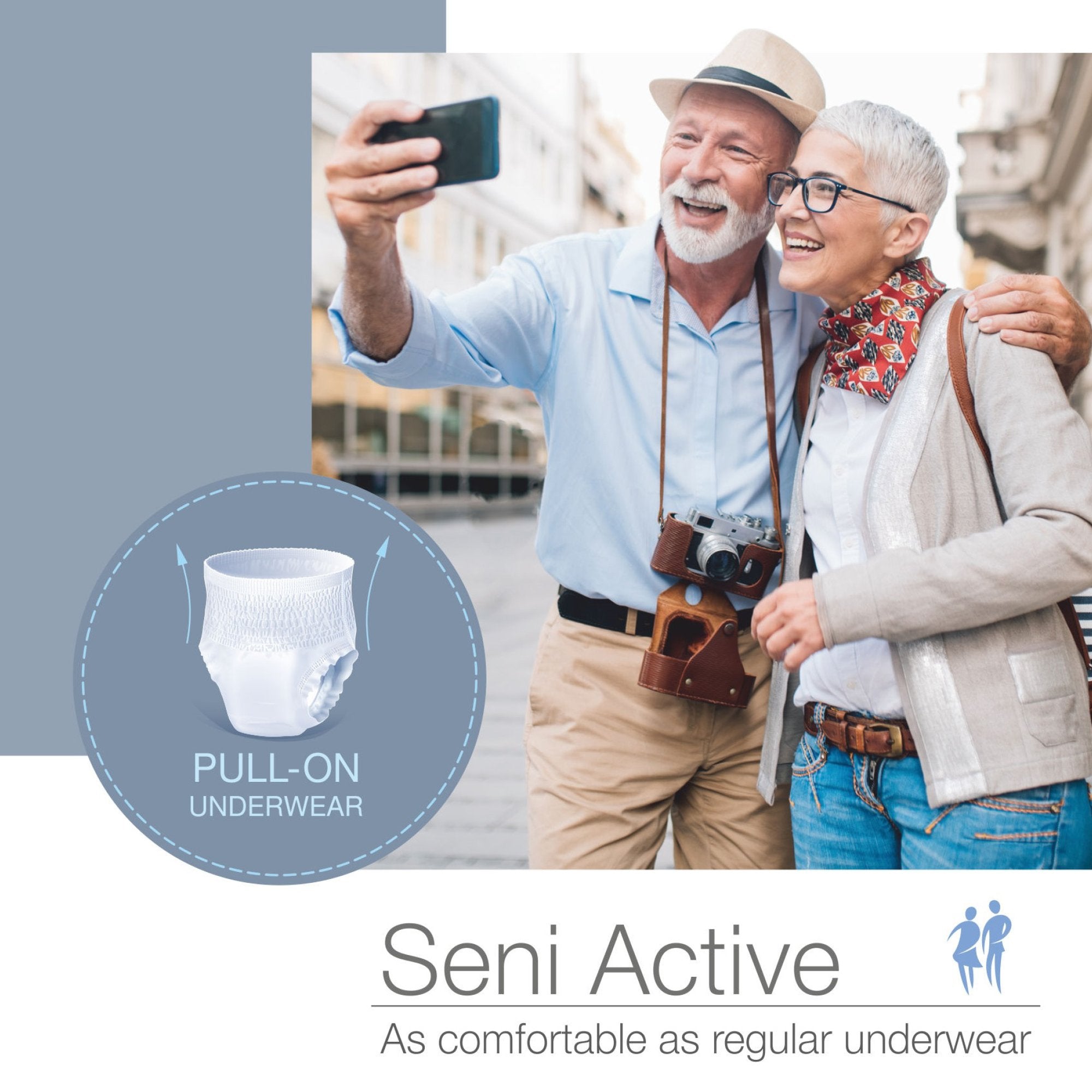 Absorbent Underwear Seni® Active Super Plus Pull On with Tear Away Seams Adult Small Unisex Disposable Heavy Absorbency - image 3