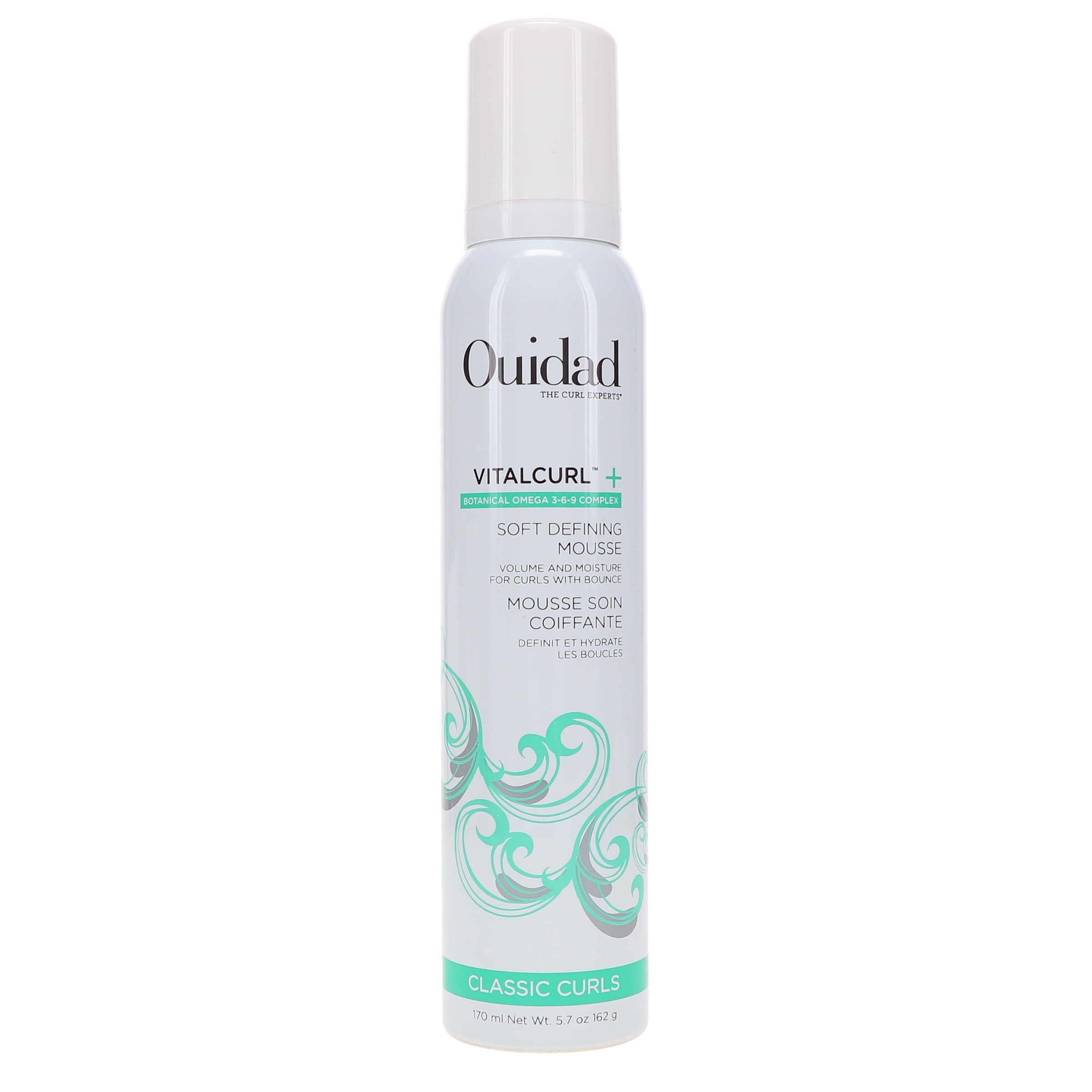 Ouidad Vitalcurl+ Curl Defining Mousse, Lightweight Hair Foam, Air-Dry Styler, 5.7 Oz