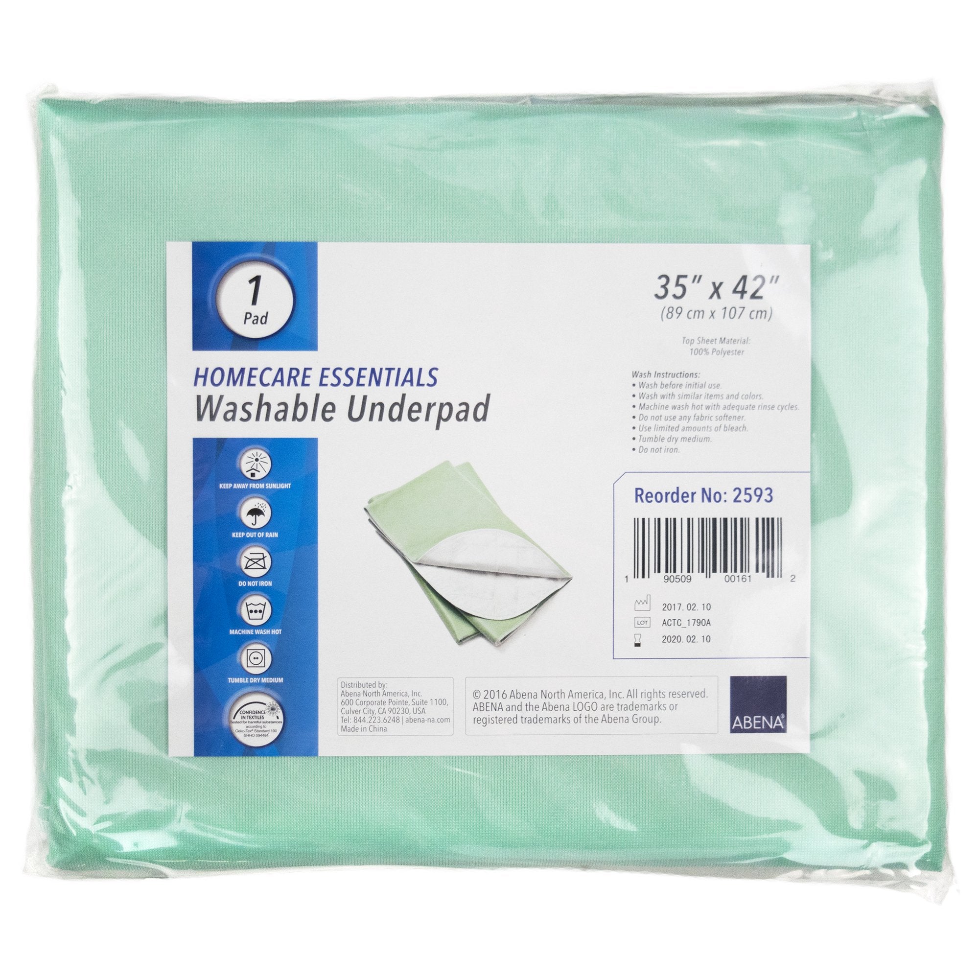Reusable Underpad Abena® 35 X 42 Inch Super Absorbent Core Moderate Absorbency