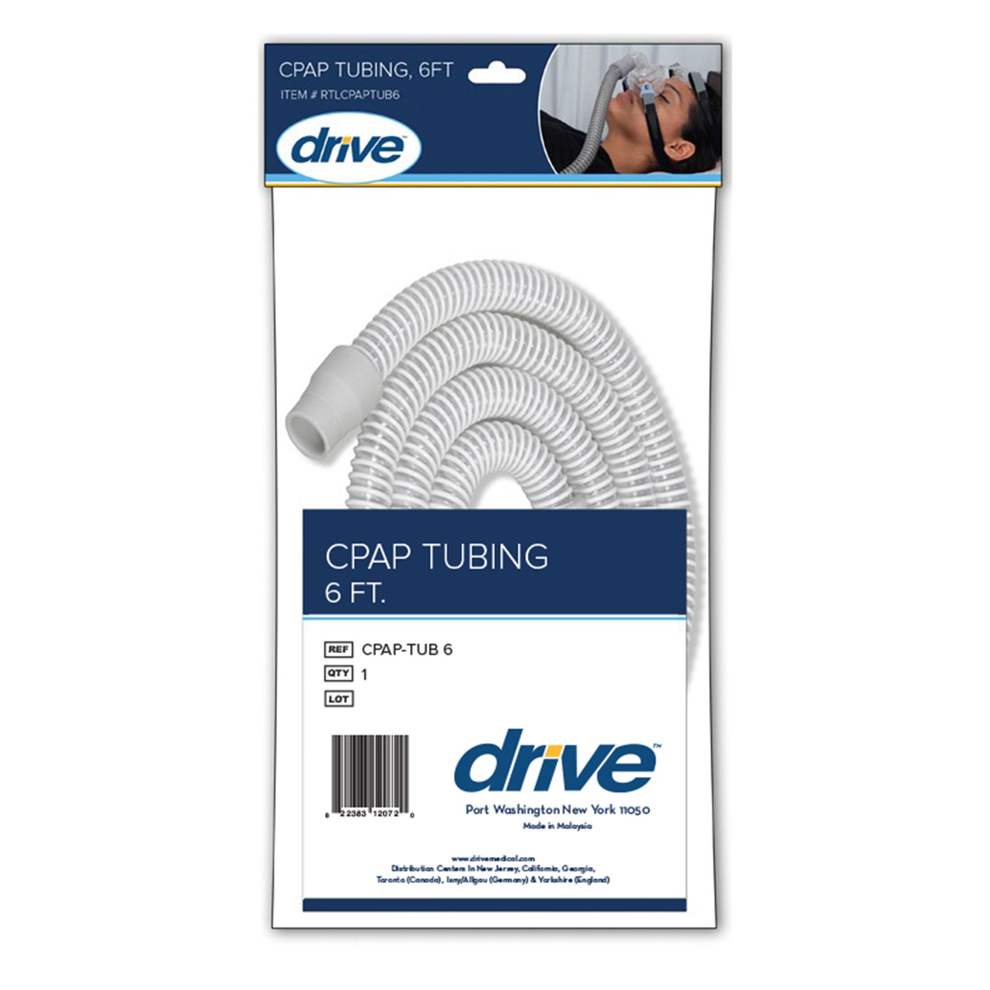 CPAP Tubing 6 Foot Length 22 mm Cuffs - image 2