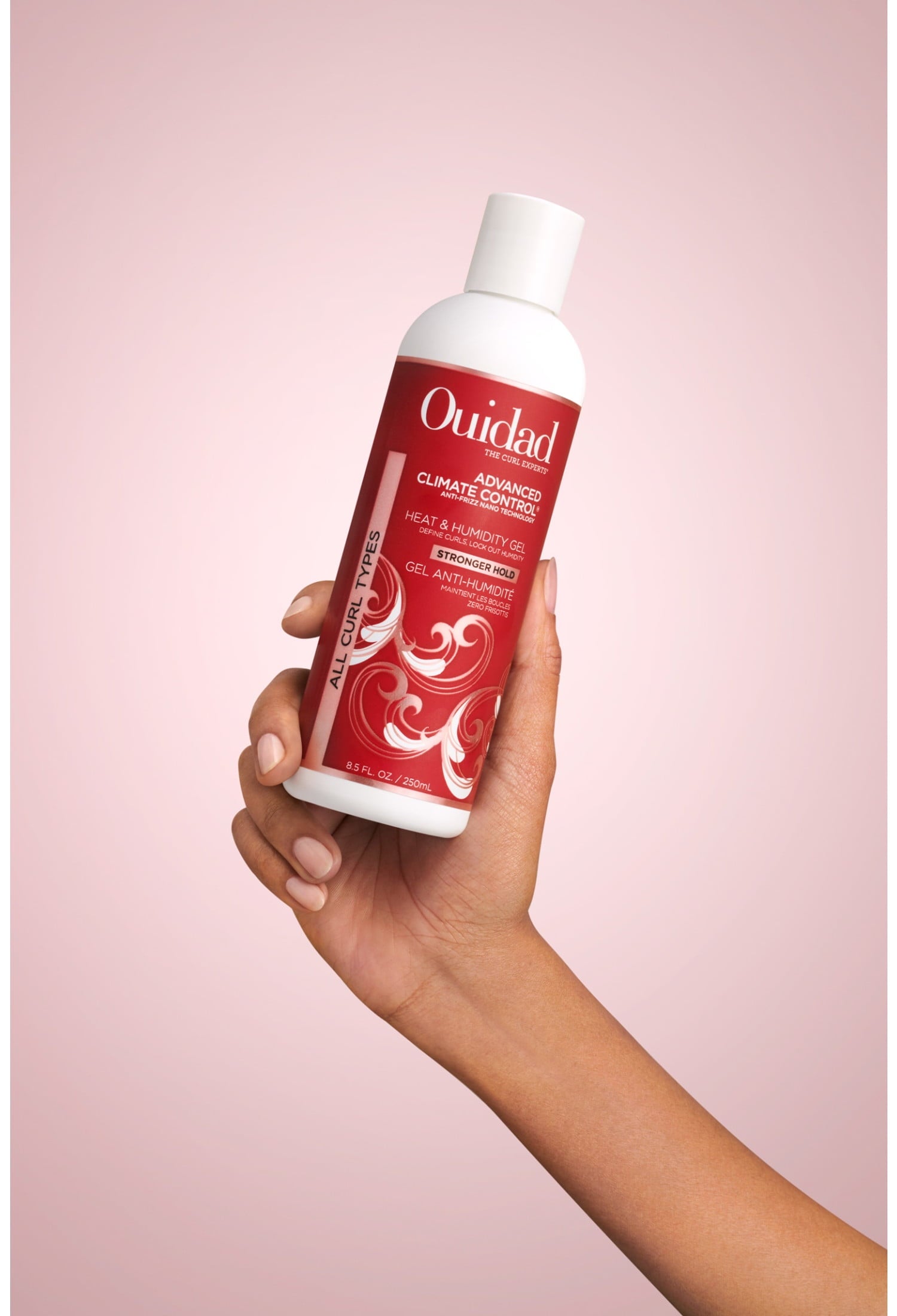 OUIDAD Advanced Climate Control Heat & Humidity Gel – Stronger Hold 8.5Oz/250Ml