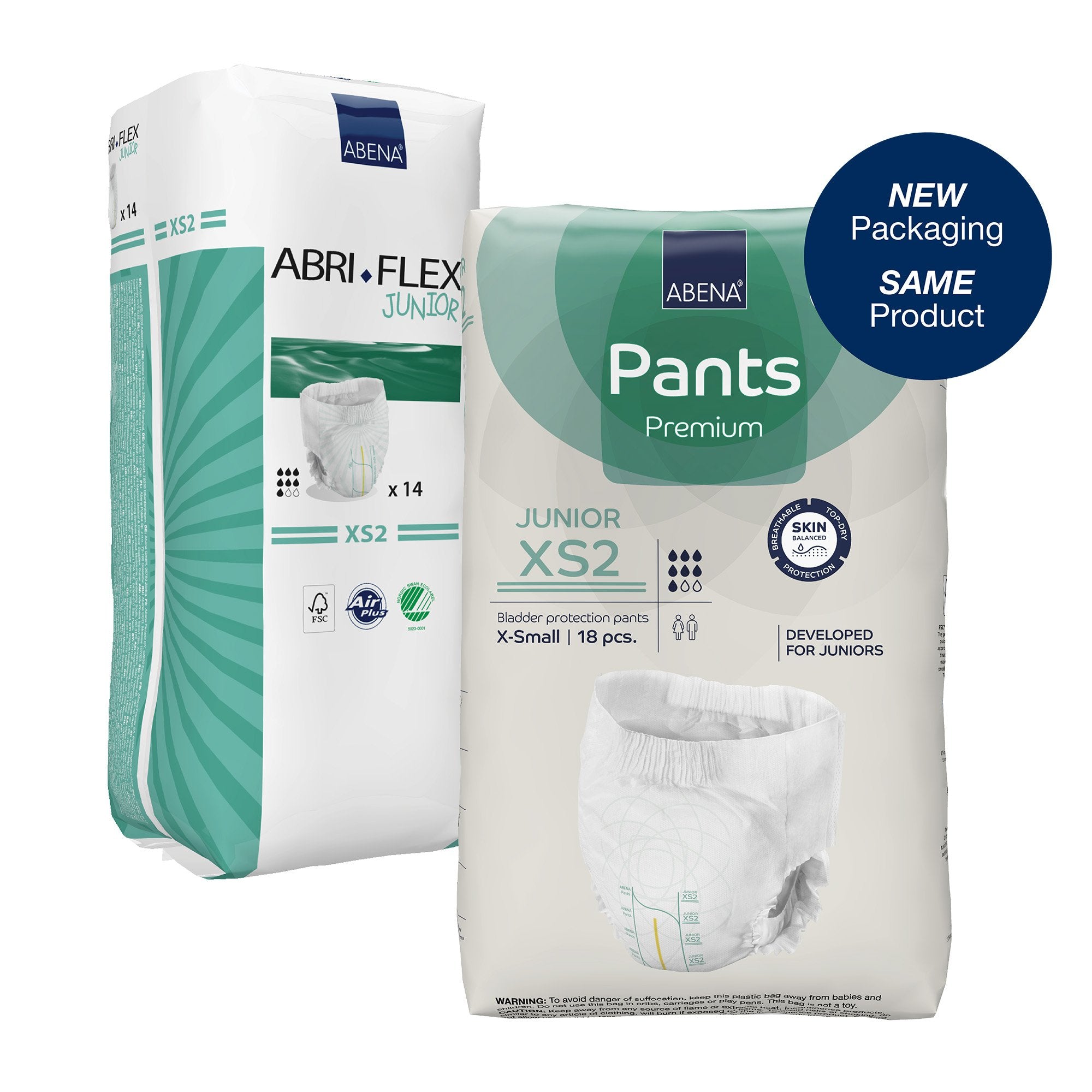Unisex Youth Absorbent Underwear Abena® Premium Pants Junior XS2 Pull On with Tear Away Seams X-Small Disposable Moderate Absorbency - image 2