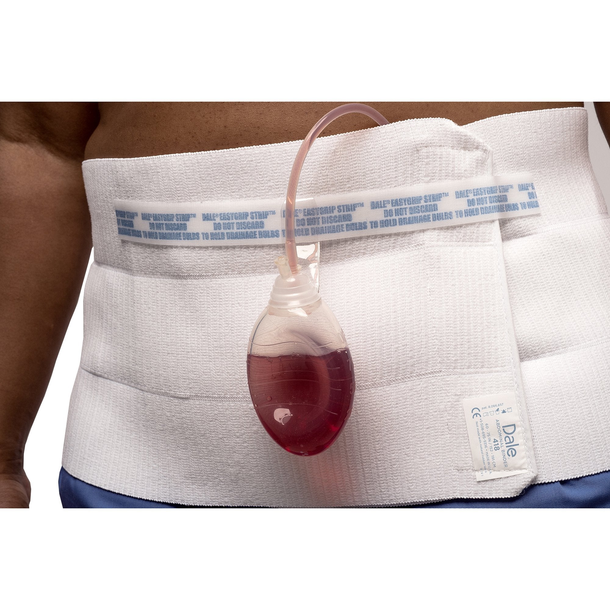 Abdominal Binder Dale® 2X-Large Hook and Loop Closure 60 to 75 Inch Waist Circumference 9 Inch Height Adult - image 3