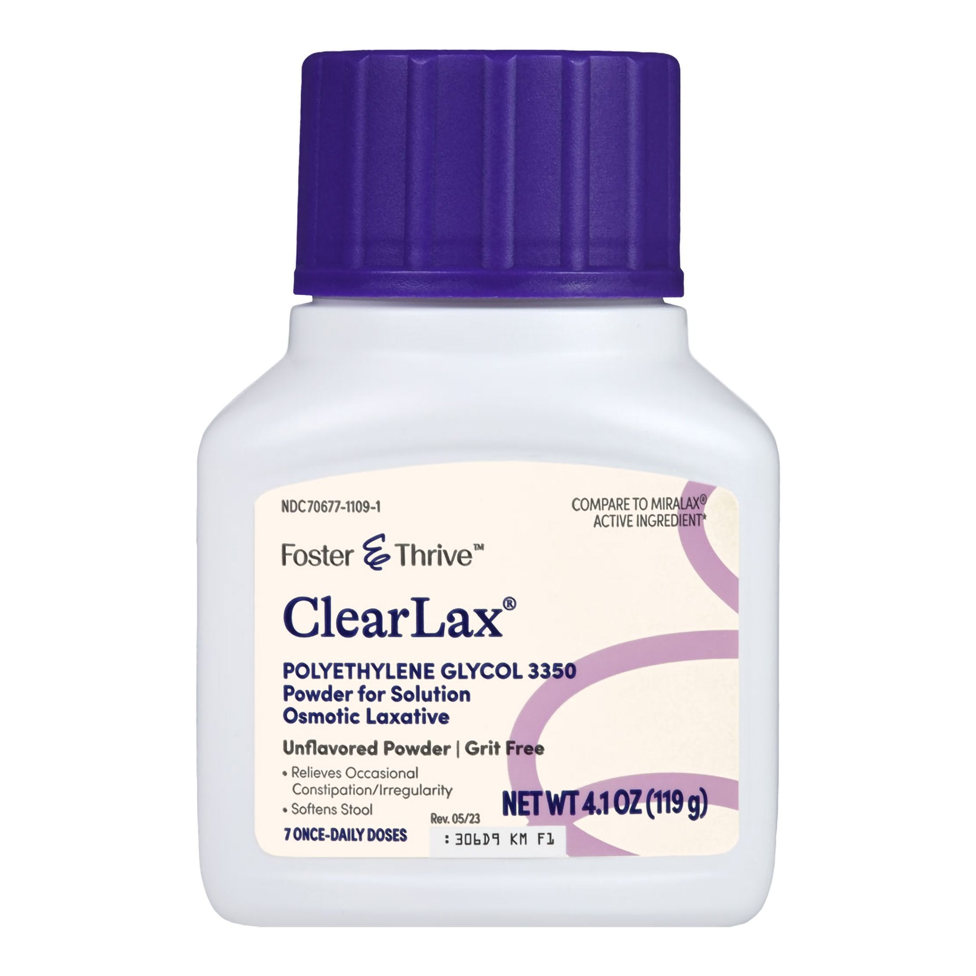 Foster & Thrive™ ClearLax Polyethylene Glycol 3350 Powder for Solution, 4.1-oz