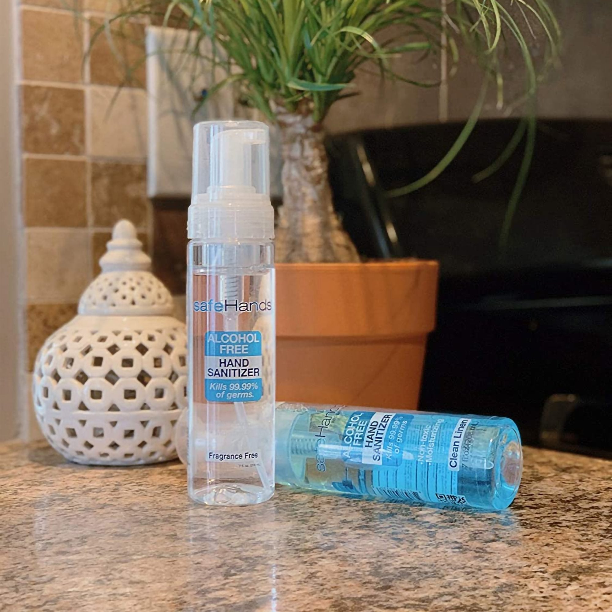 Alcohol-Free Hand Sanitizer safeHands® 7 oz. BZK (Benzalkonium Chloride) Foaming Bottle - image 3