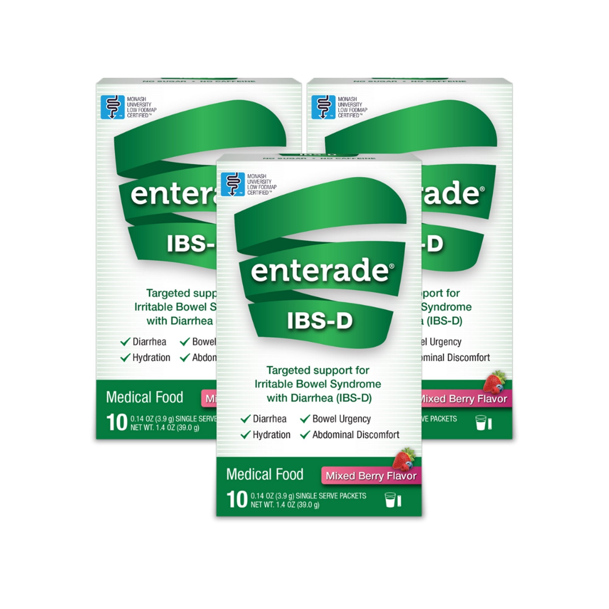 Oral Supplement enterade® IBS-D Mixed Berry Flavor Powder 0.14 oz. Individual Packet - image 4