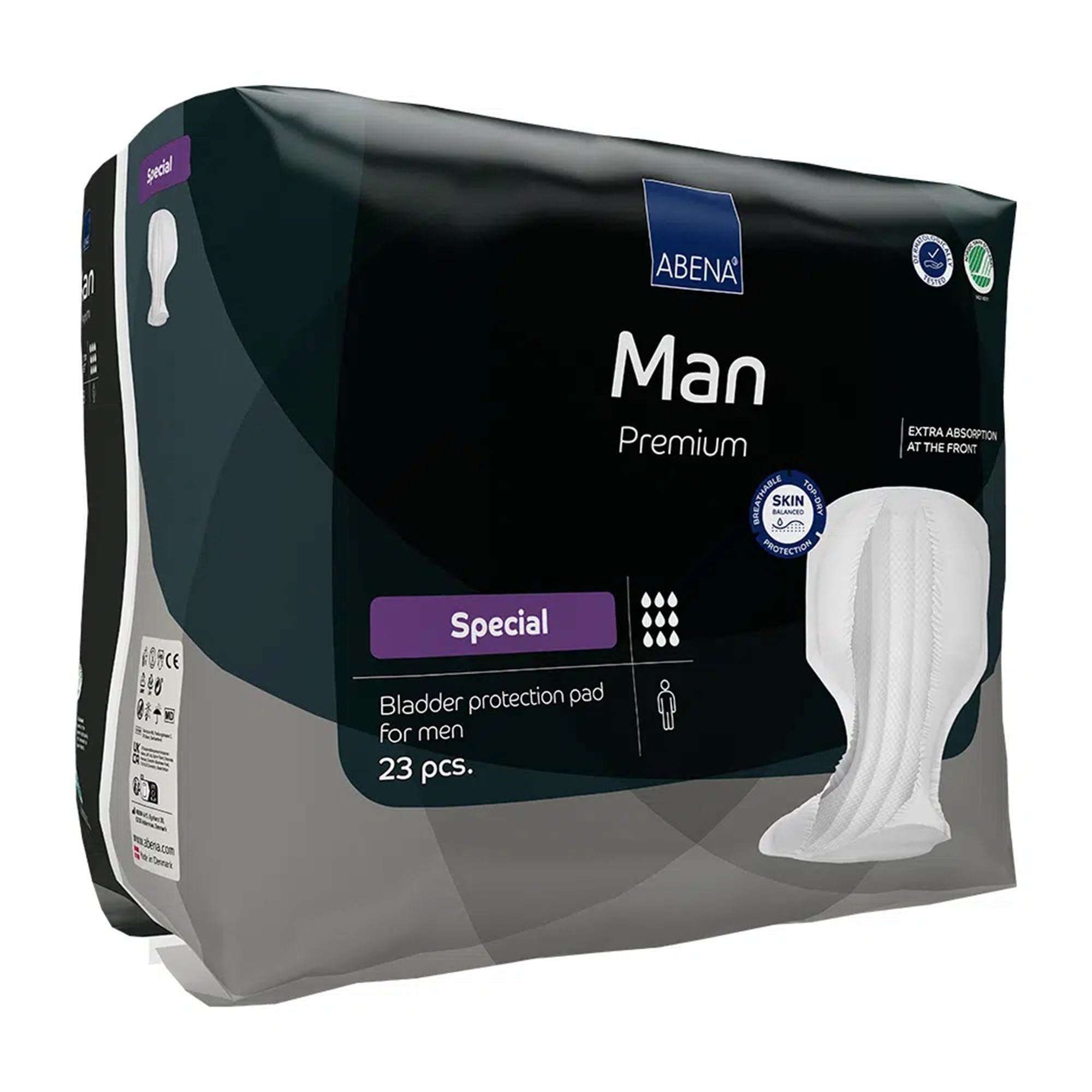 Bladder Control Pad Abena® Premium Man Special 14.5 X 28.7 Inch Heavy Absorbency Fluff / Polymer Core One Size Fits Most - image 3