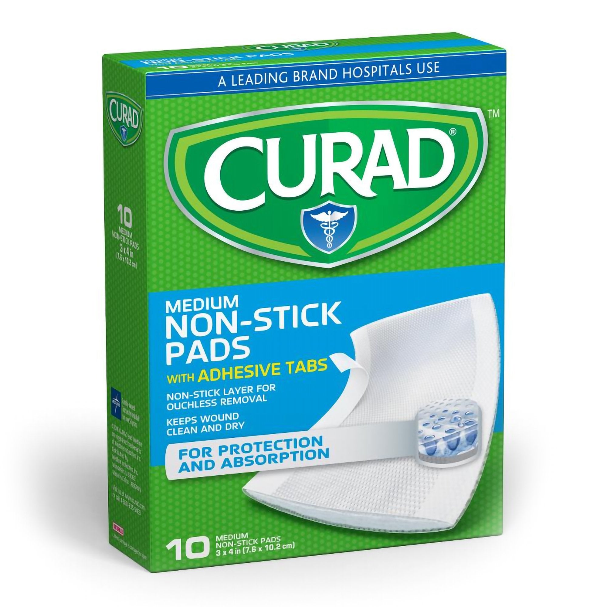 Adhesive Strip Curad® Cotton / Polyester White 3 X 4 Inch Sterile