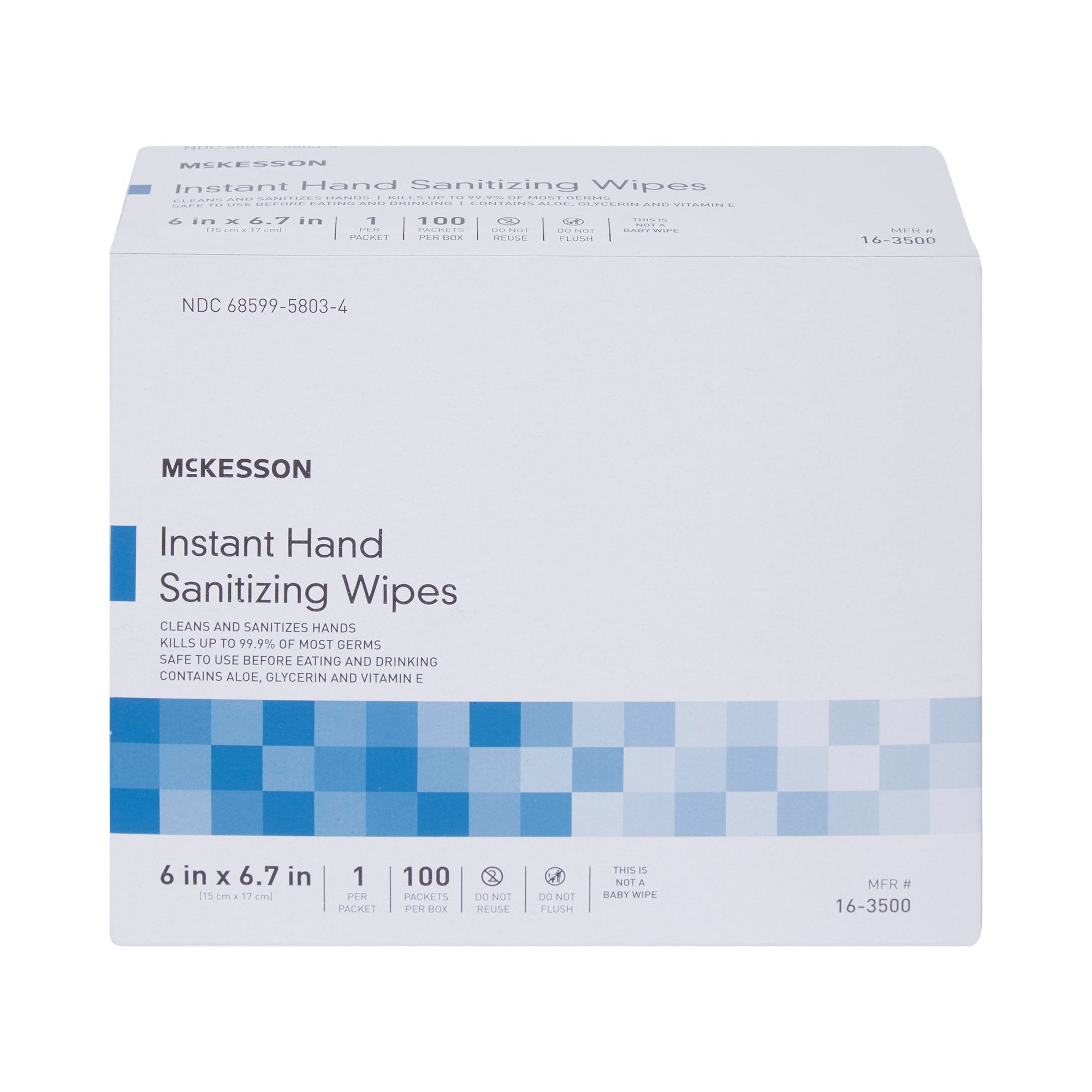 Hand Sanitizing Wipe McKesson 100 Count Ethyl Alcohol Wipe Individual Packet - image 4