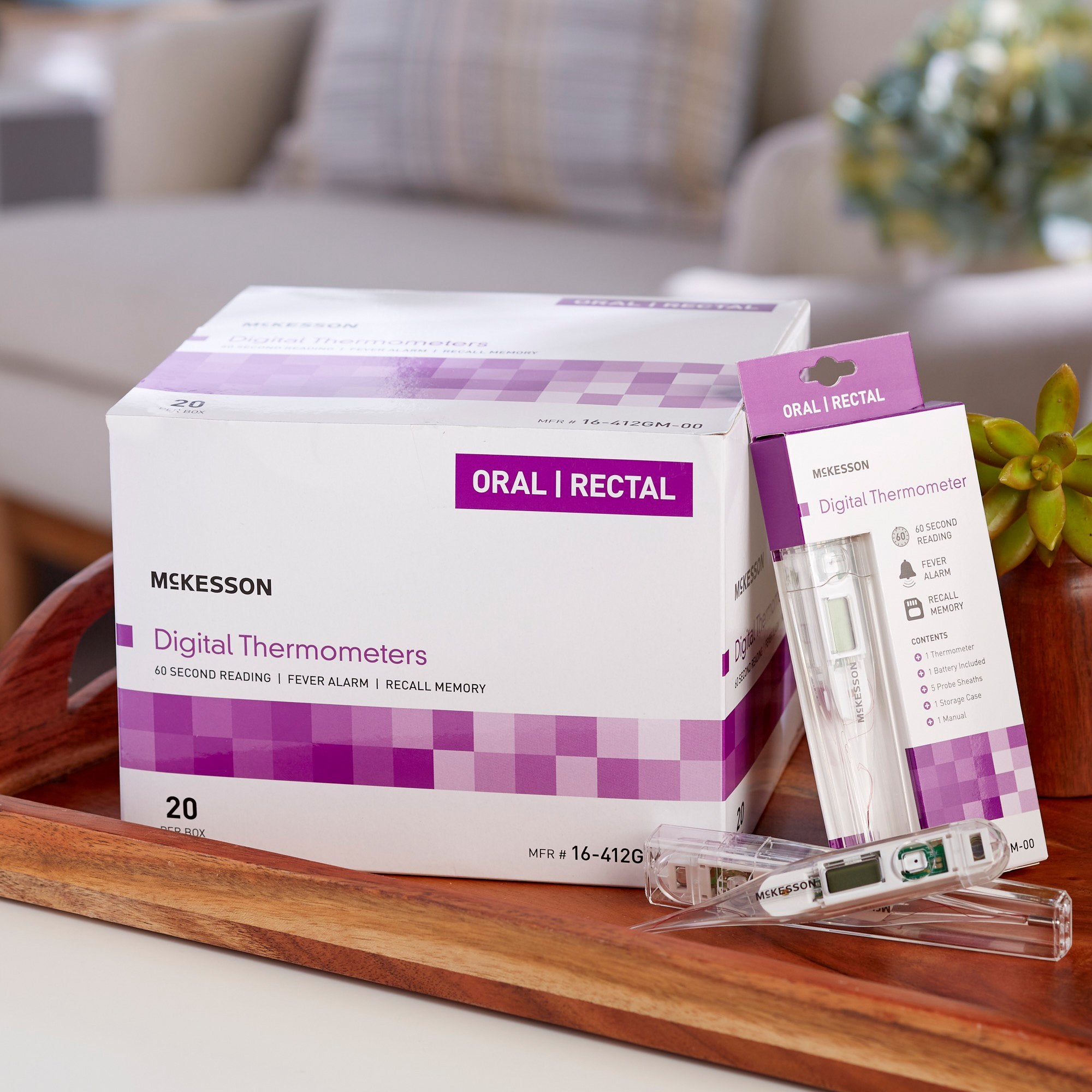 Digital Stick Thermometer McKesson Oral / Rectal / Axillary Probe Handheld - image 5