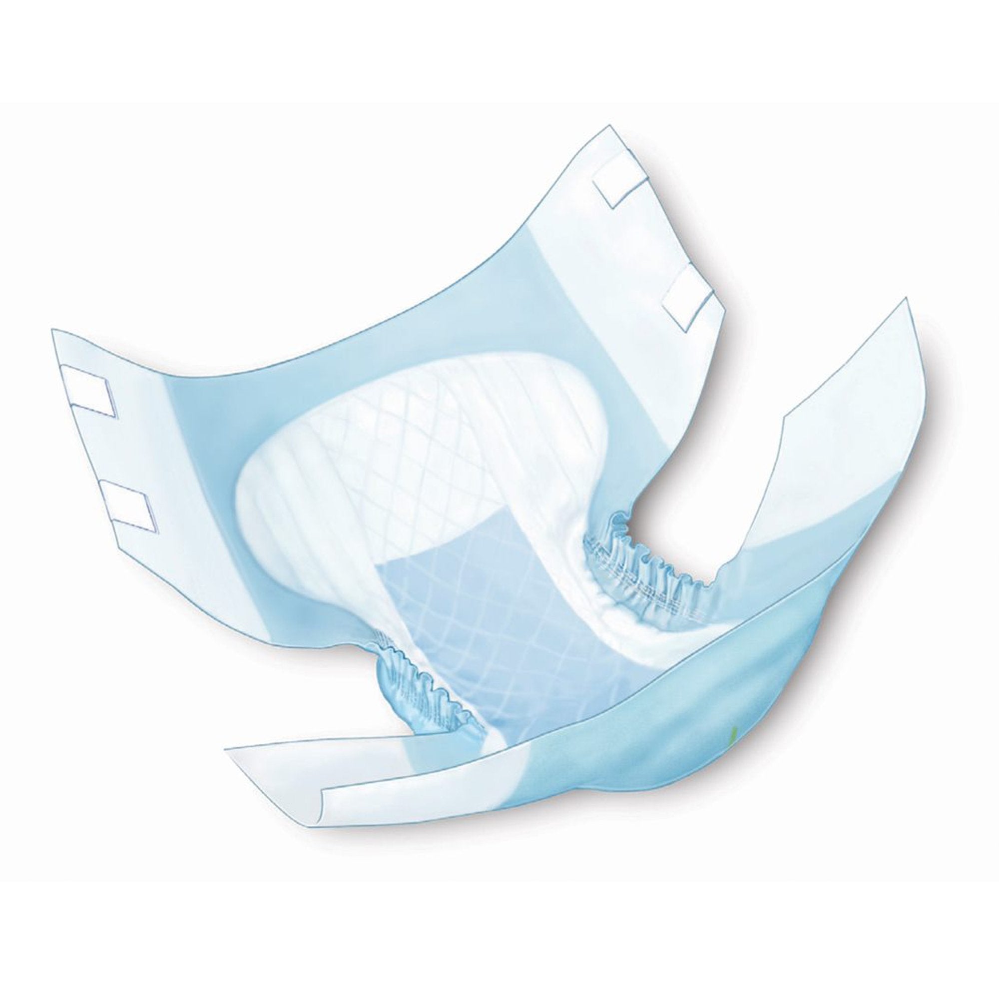 Incontinence Brief Wings™ Quilted Plus with BreatheEasy™ Technology Adult Large Unisex Disposable Heavy Absorbency - image 2
