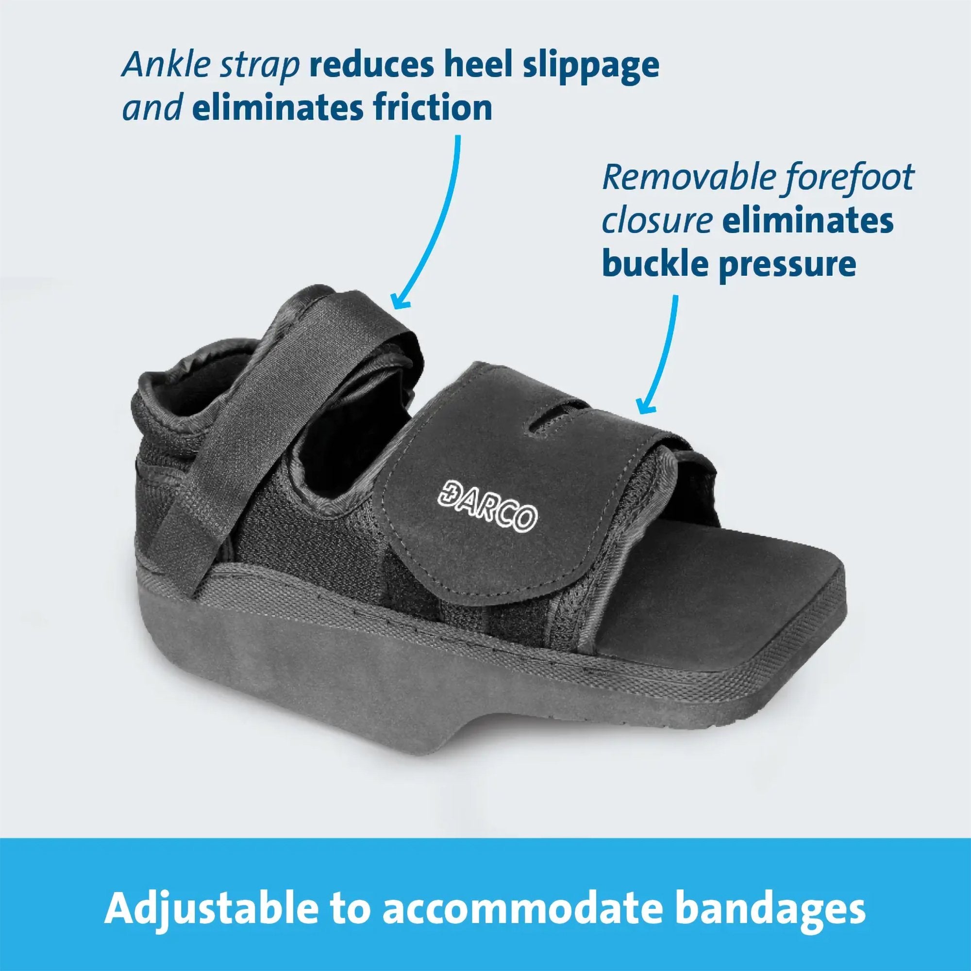 Post-Op Shoe Darco® OrthoWedge™ X-Large Male Black - image 7