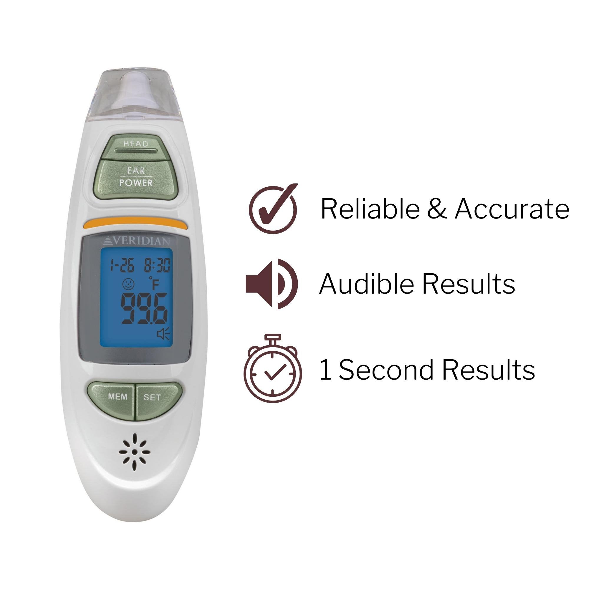 Non-Contact Skin Surface Thermometer Veridian Infrared Skin Probe Handheld - image 7