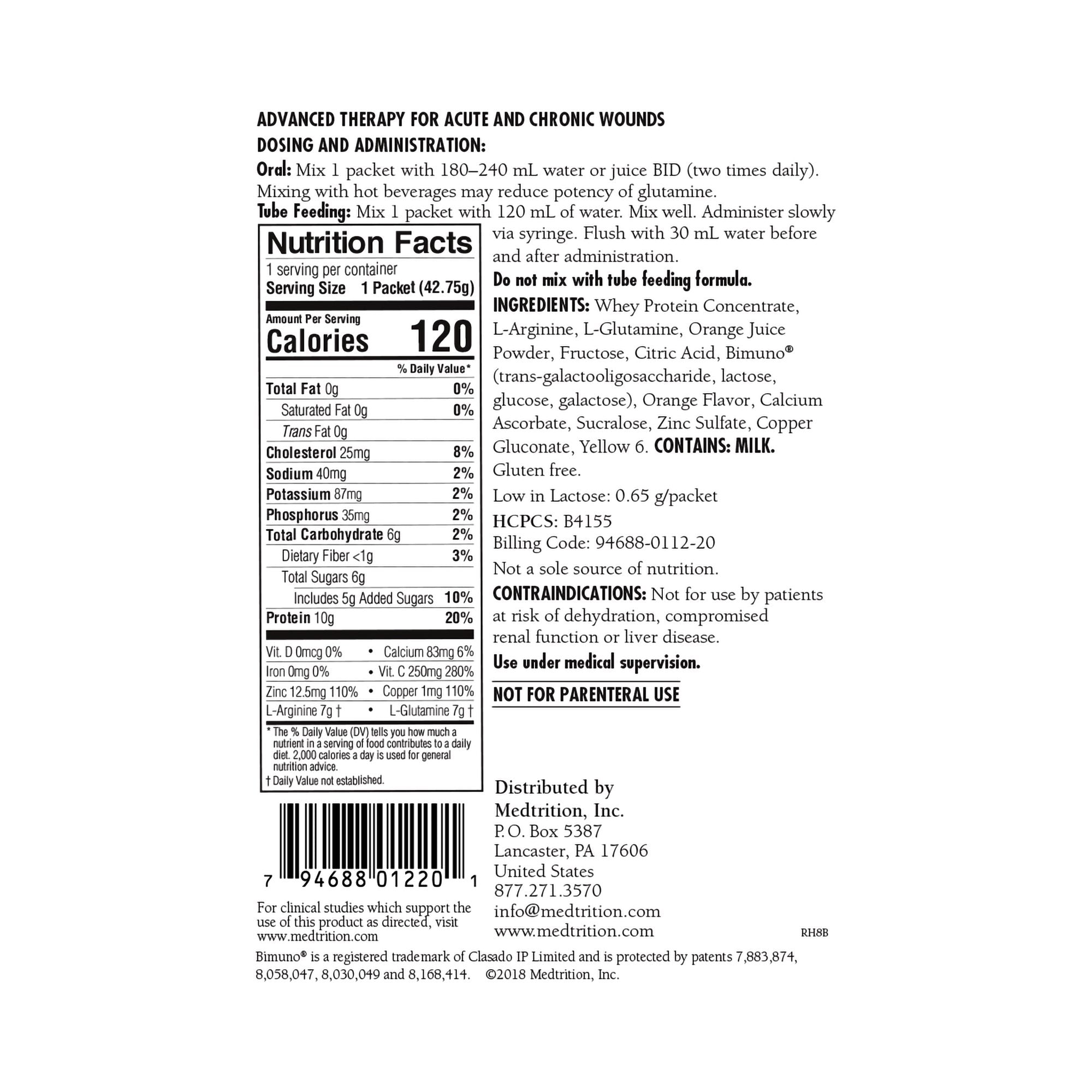 Oral Supplement ArgiMent® AT Orange Crème Flavor Powder 1.5 oz. Individual Packet - image 2