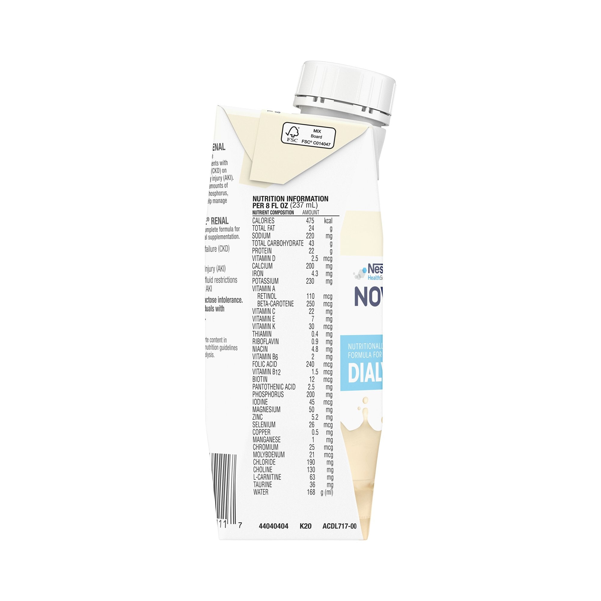 Oral Supplement Novasource® Renal Vanilla Flavor Liquid 8 oz. Carton - image 5