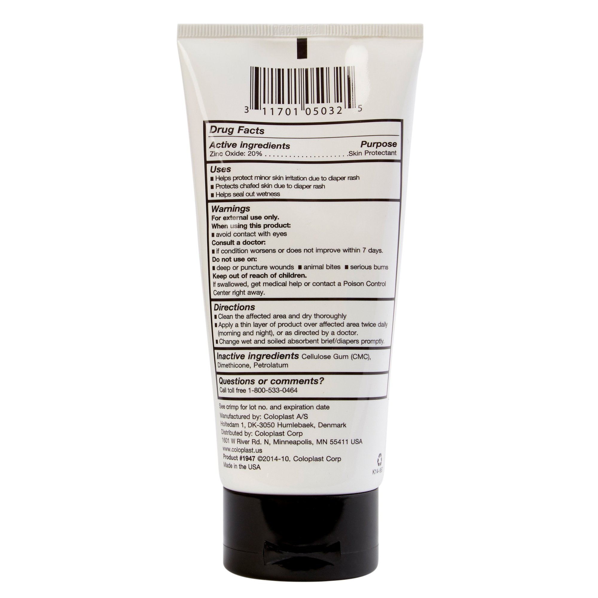 Skin Protectant Critic-Aid® 6 oz. Tube Unscented Paste CHG Compatible - image 2