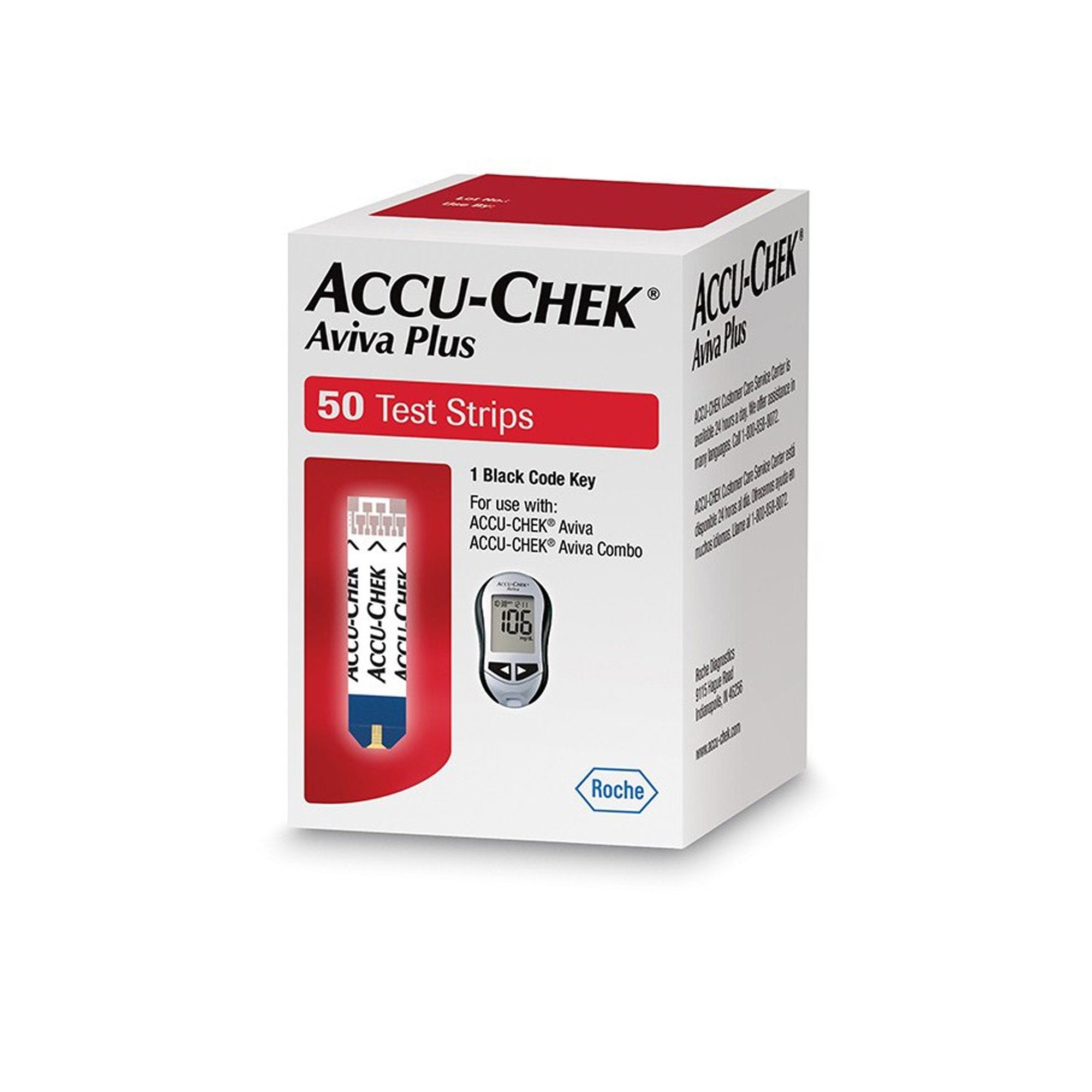 Blood Glucose Test Strips Accu-Chek® Aviva Plus 50 Strips per Pack For Accu-Chek® Aviva Blood Glucose Meter - image 3