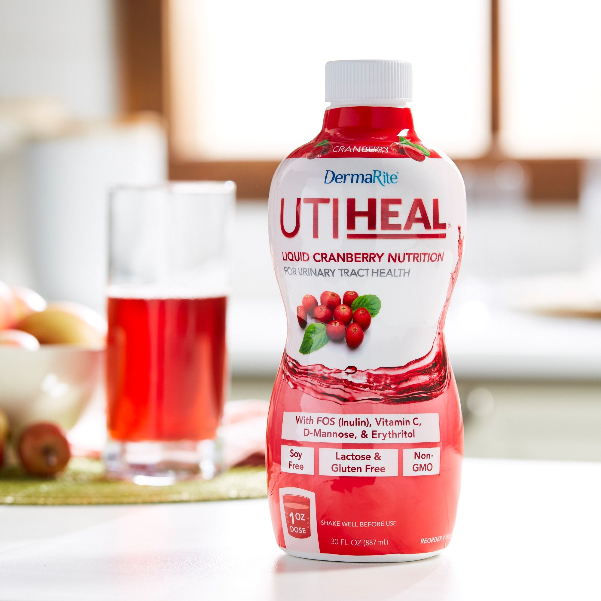 Oral Supplement UTIHeal™ Cranberry Flavor Liquid 30 oz. Bottle - image 8