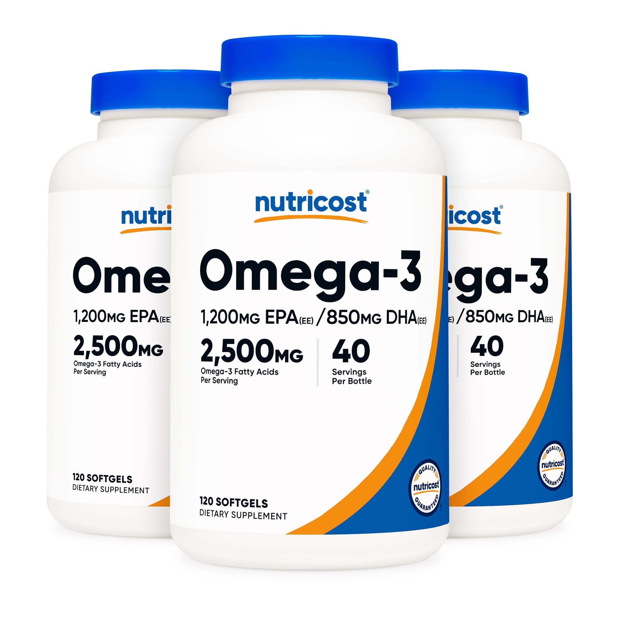 Dietary Supplement nutricost® Omega-3 2,500 mg Strength Softgel 120 Per Bottle - image 2