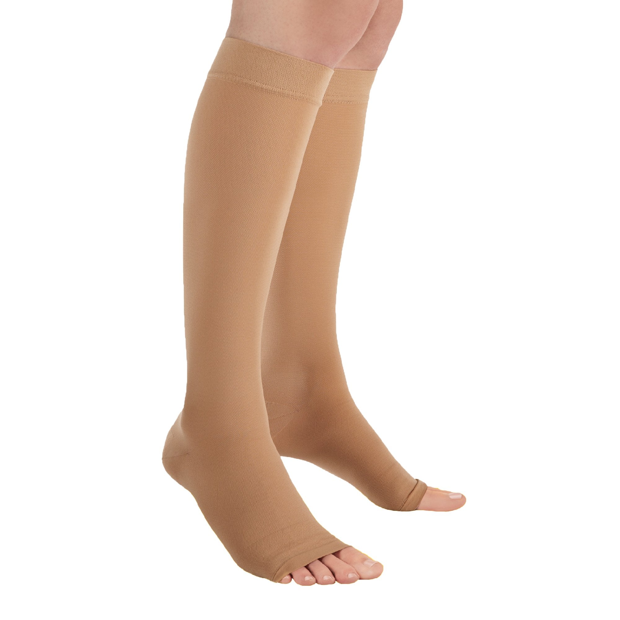 Compression Stocking 3M™ Futuro™ Knee High Large Beige Open Toe