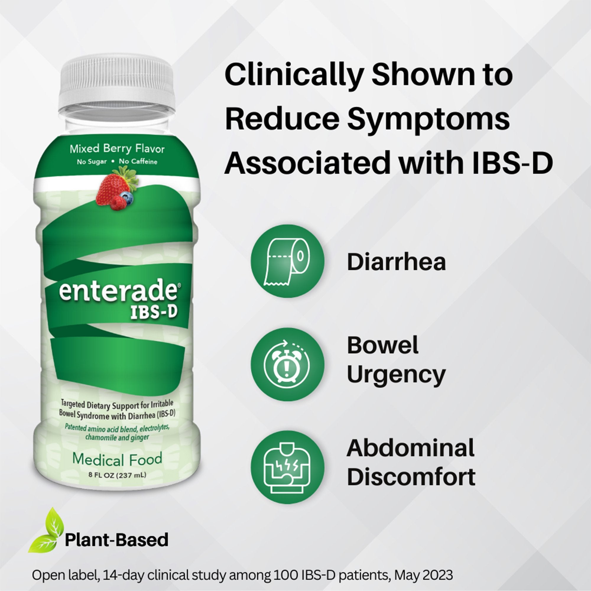 Oral Supplement enterade® IBS-D Mixed Berry Flavor Liquid 8 oz. Bottle - image 5