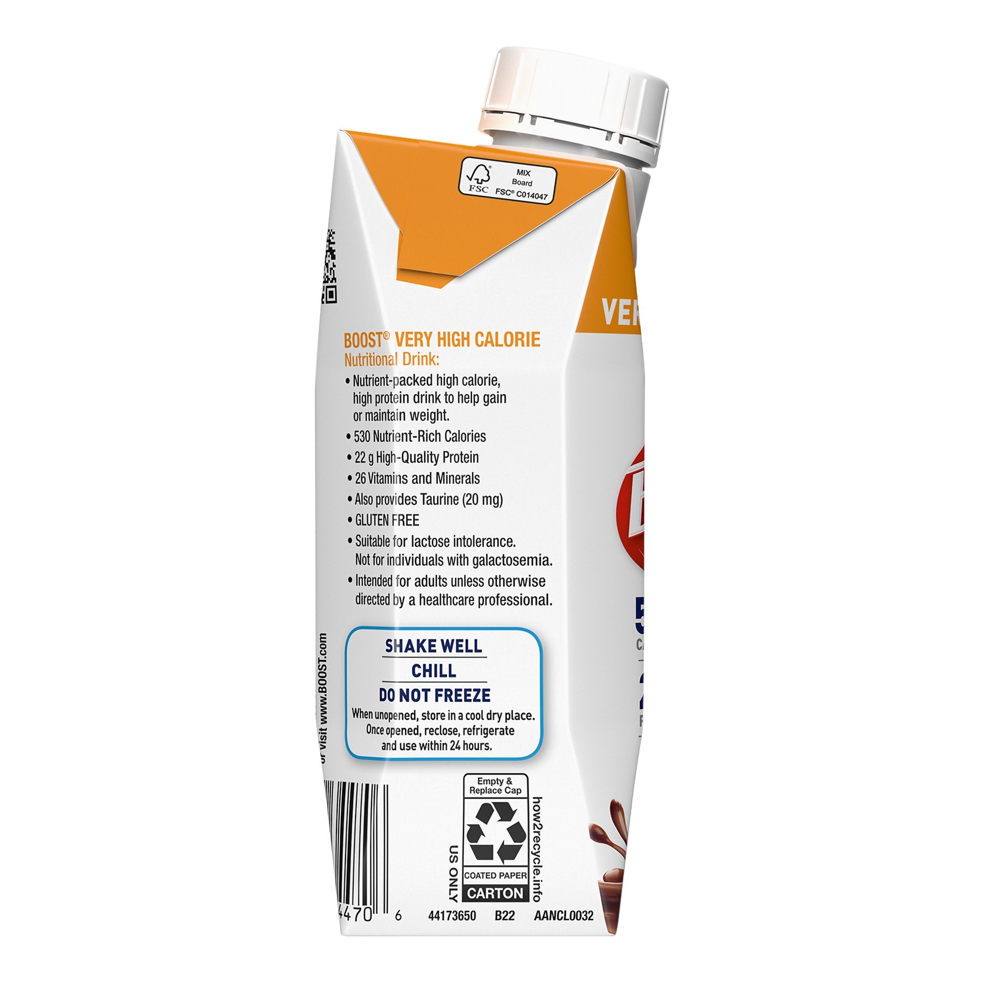 Oral Supplement Boost® Very High Calorie Chocolate Flavor Liquid 8 oz. Reclosable Carton - image 5